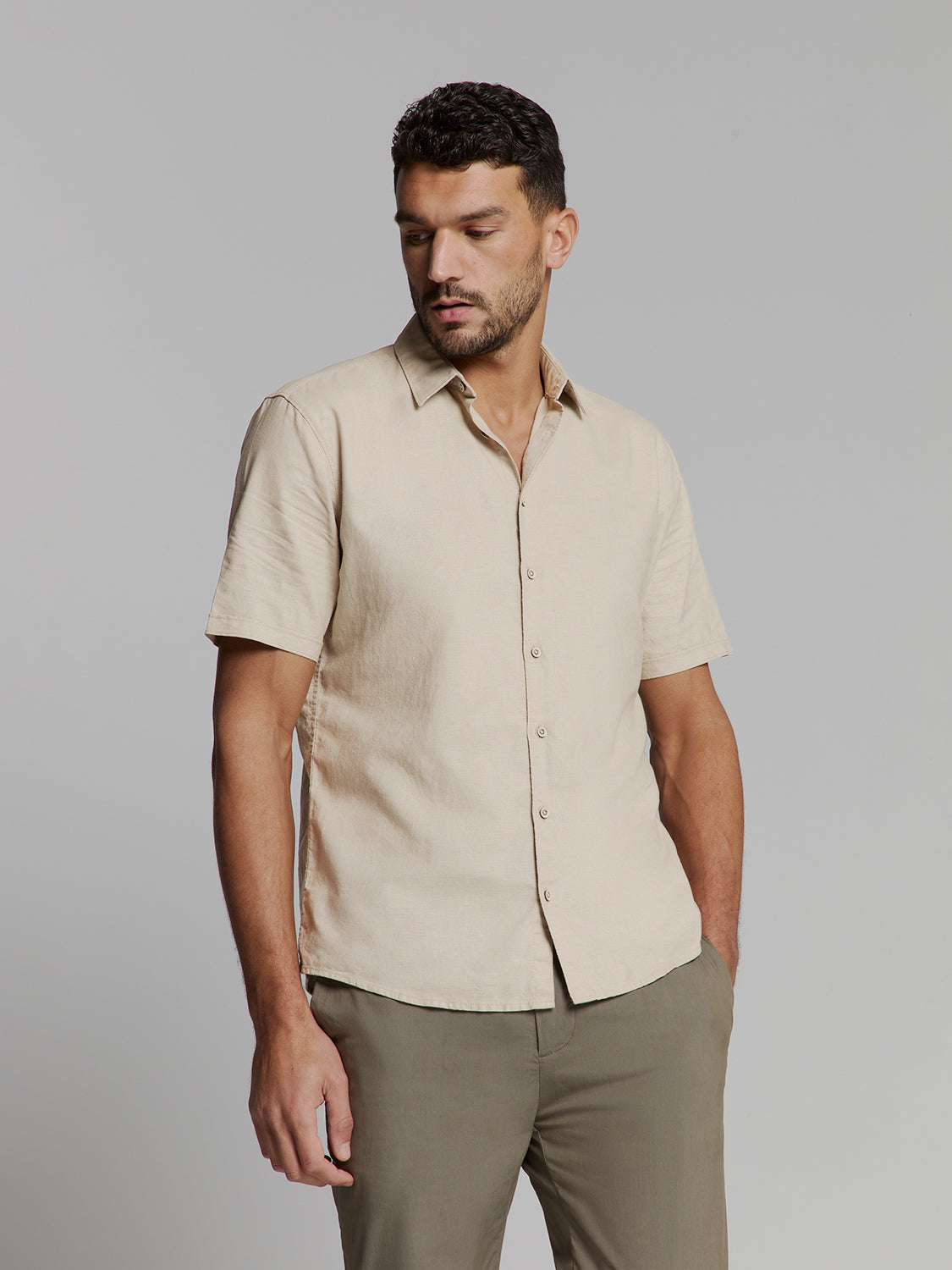 Linen shirt | Light Desert