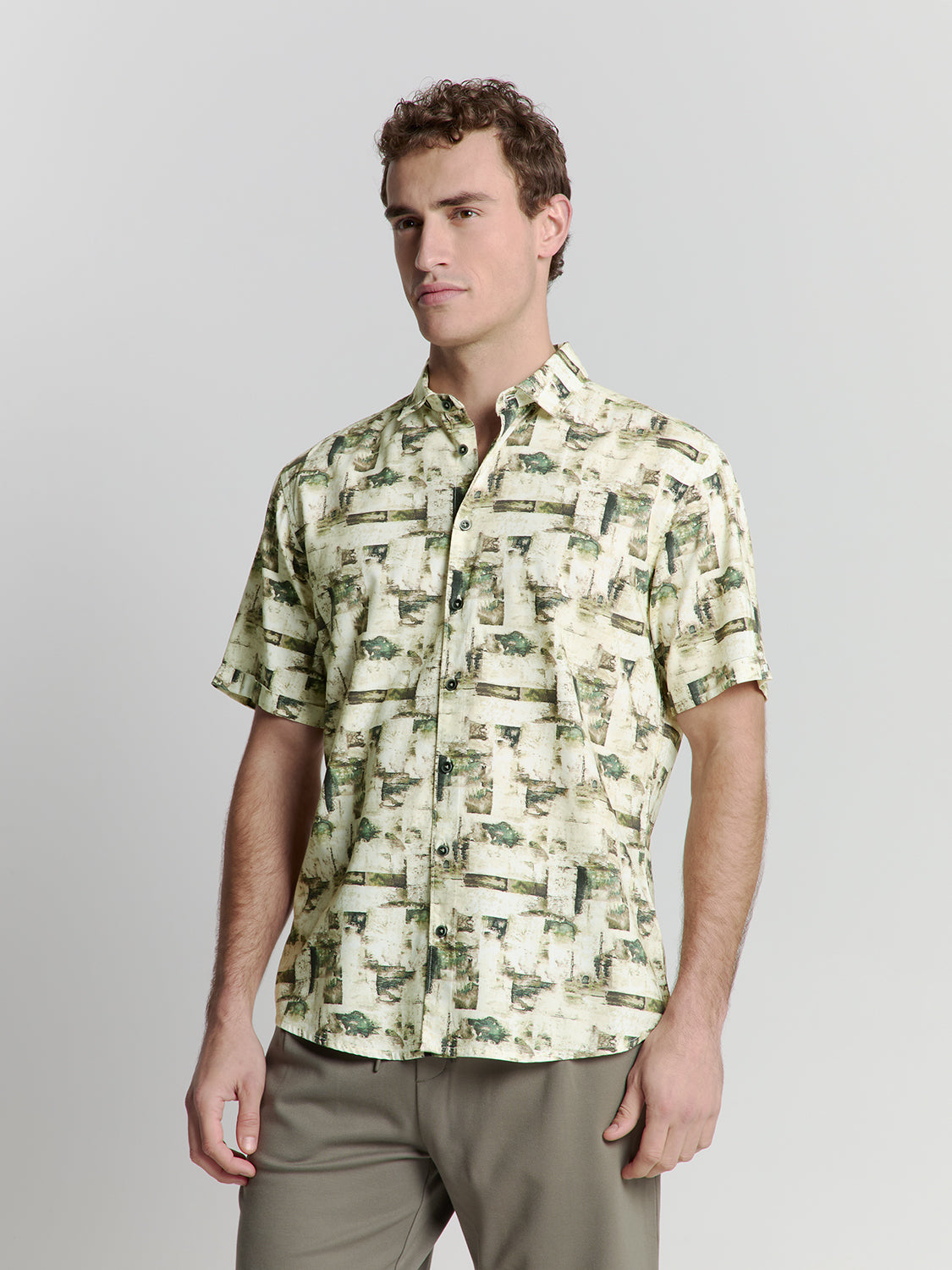 Printed shirt | Green