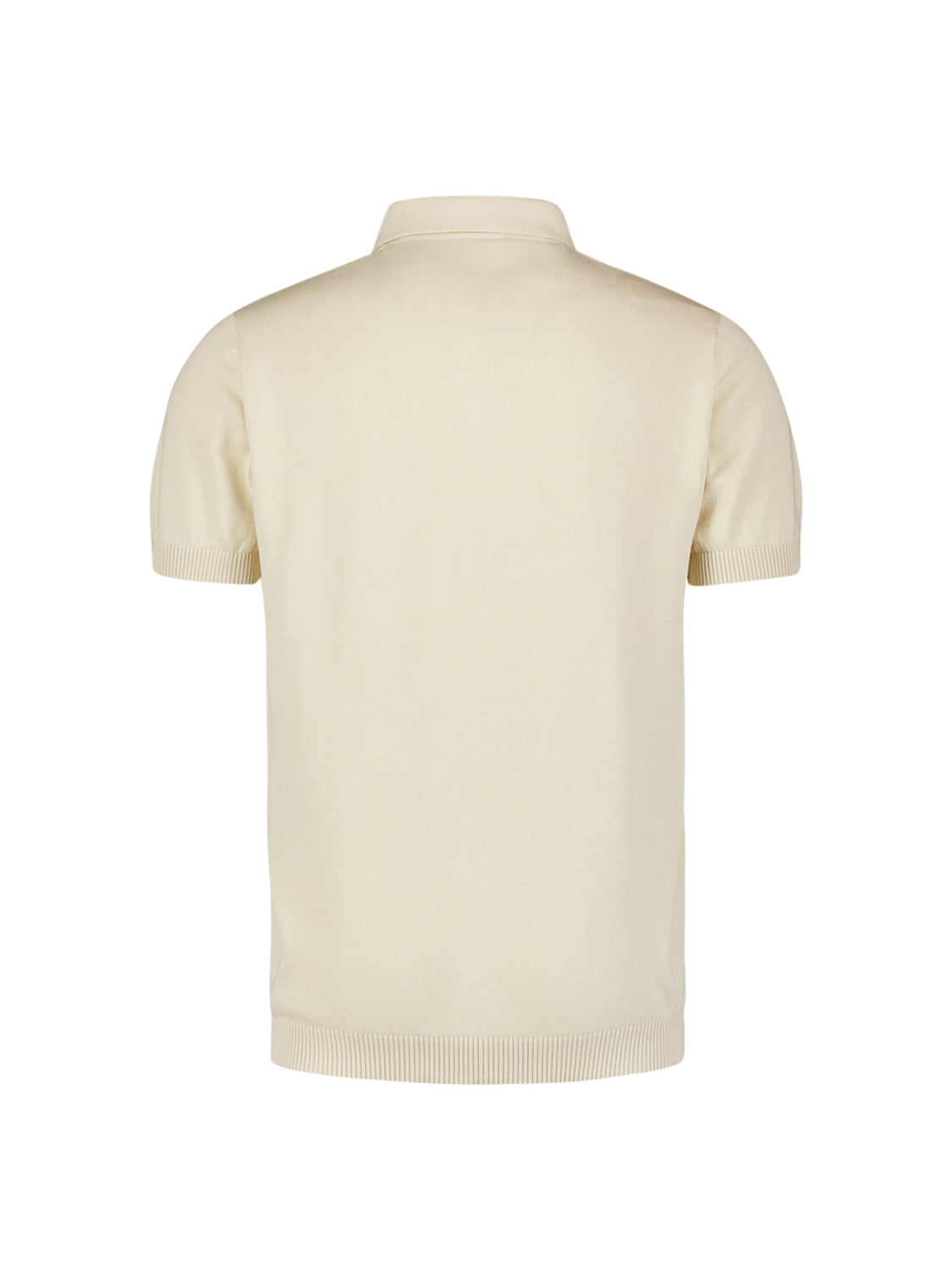 Jacquard short sleeve polo | Sand