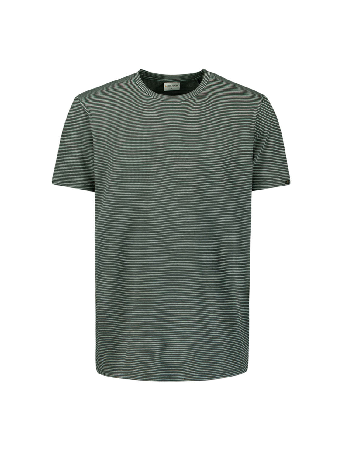 Striped crewneck T-shirt | Dark Steel