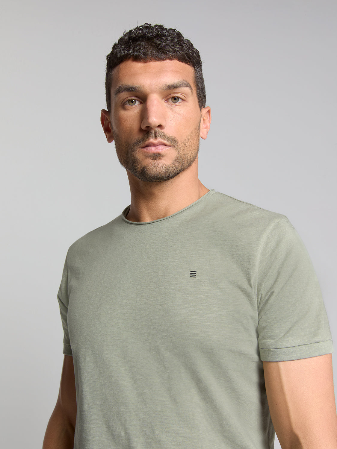 Crewneck t-shirt | Smoke