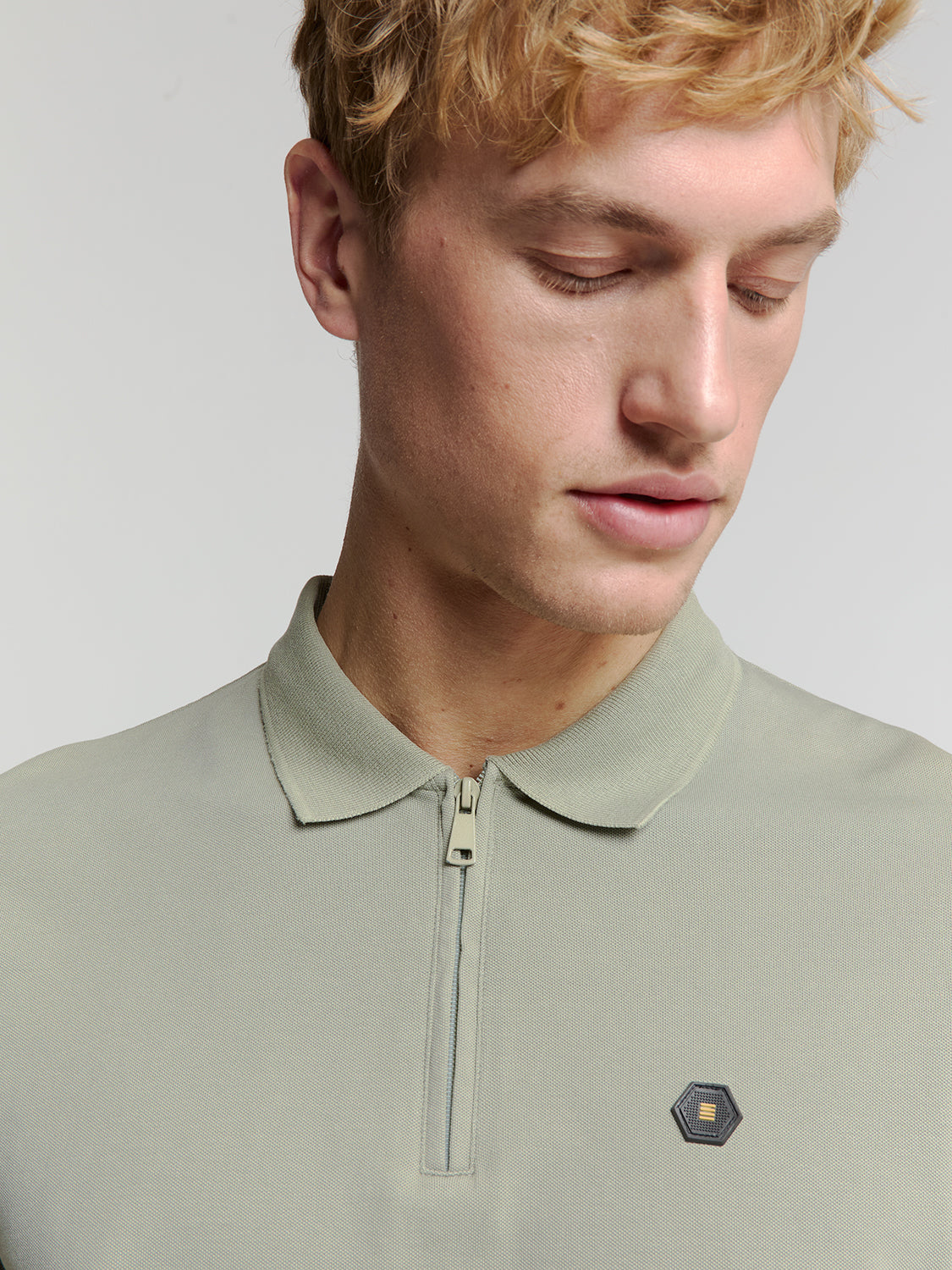 Pique poloshirt | Smoke