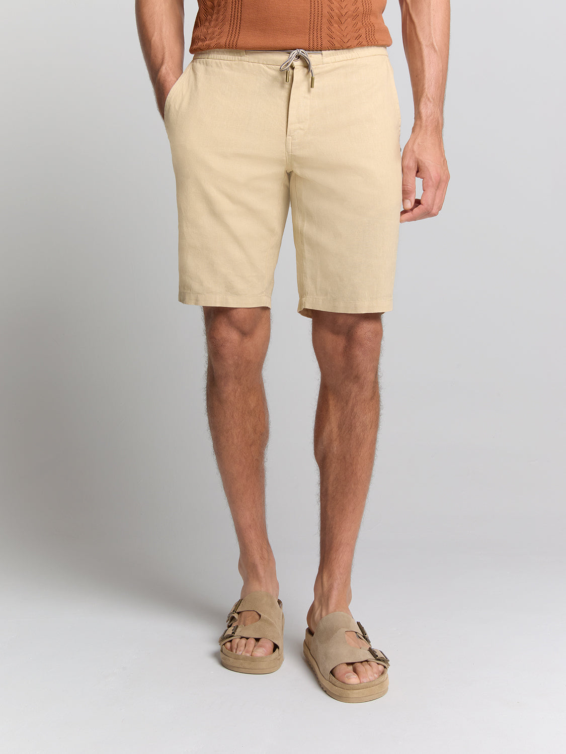 Linen short | Sand
