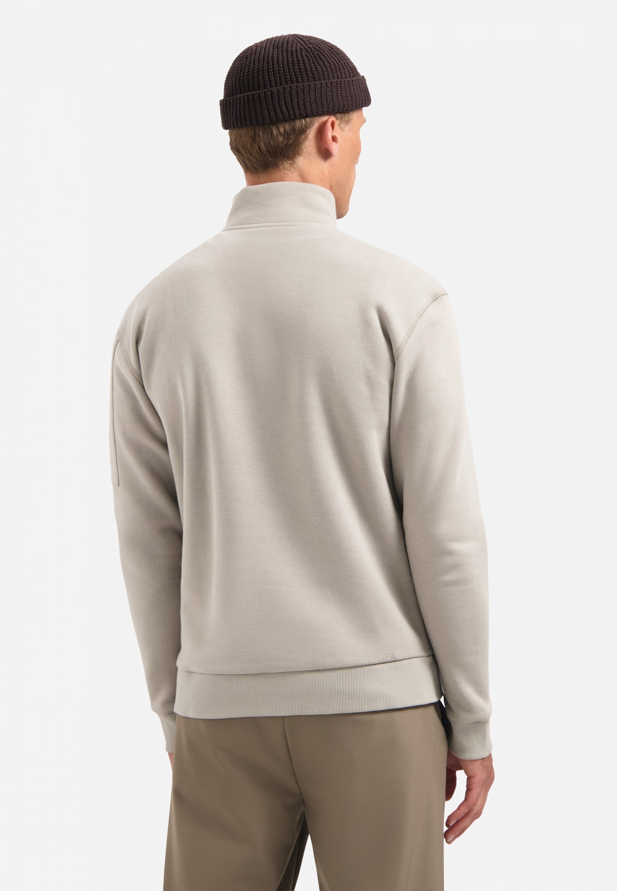 Sweater met halve rits | Clay