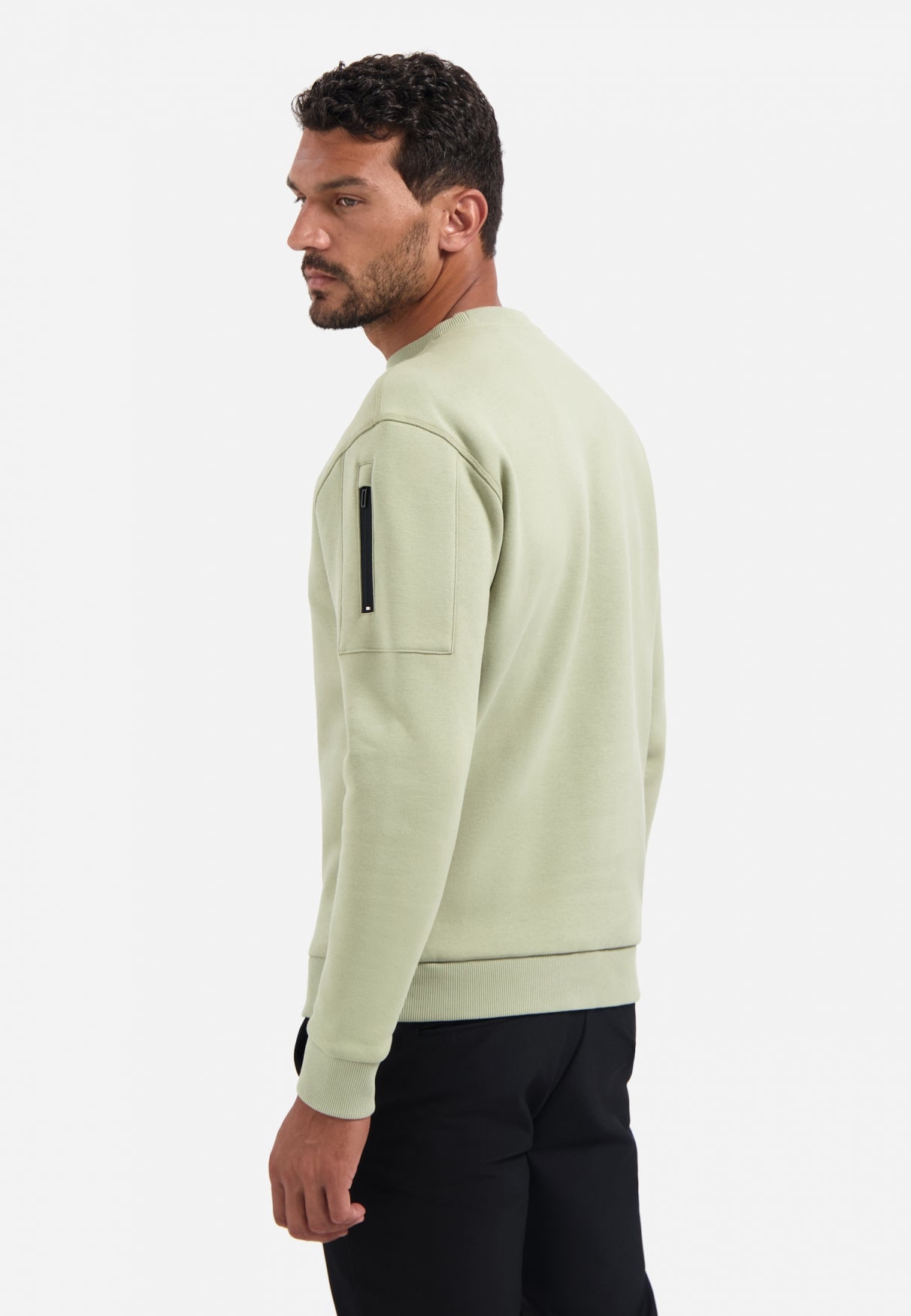 Crewneck sweater | Light Moss