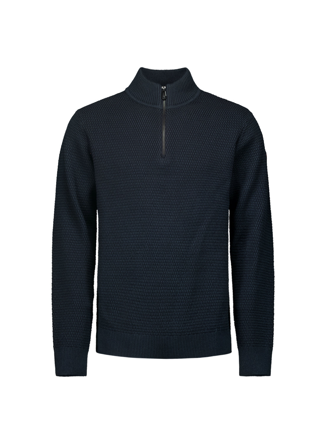 Melange half-zip jumper | Night