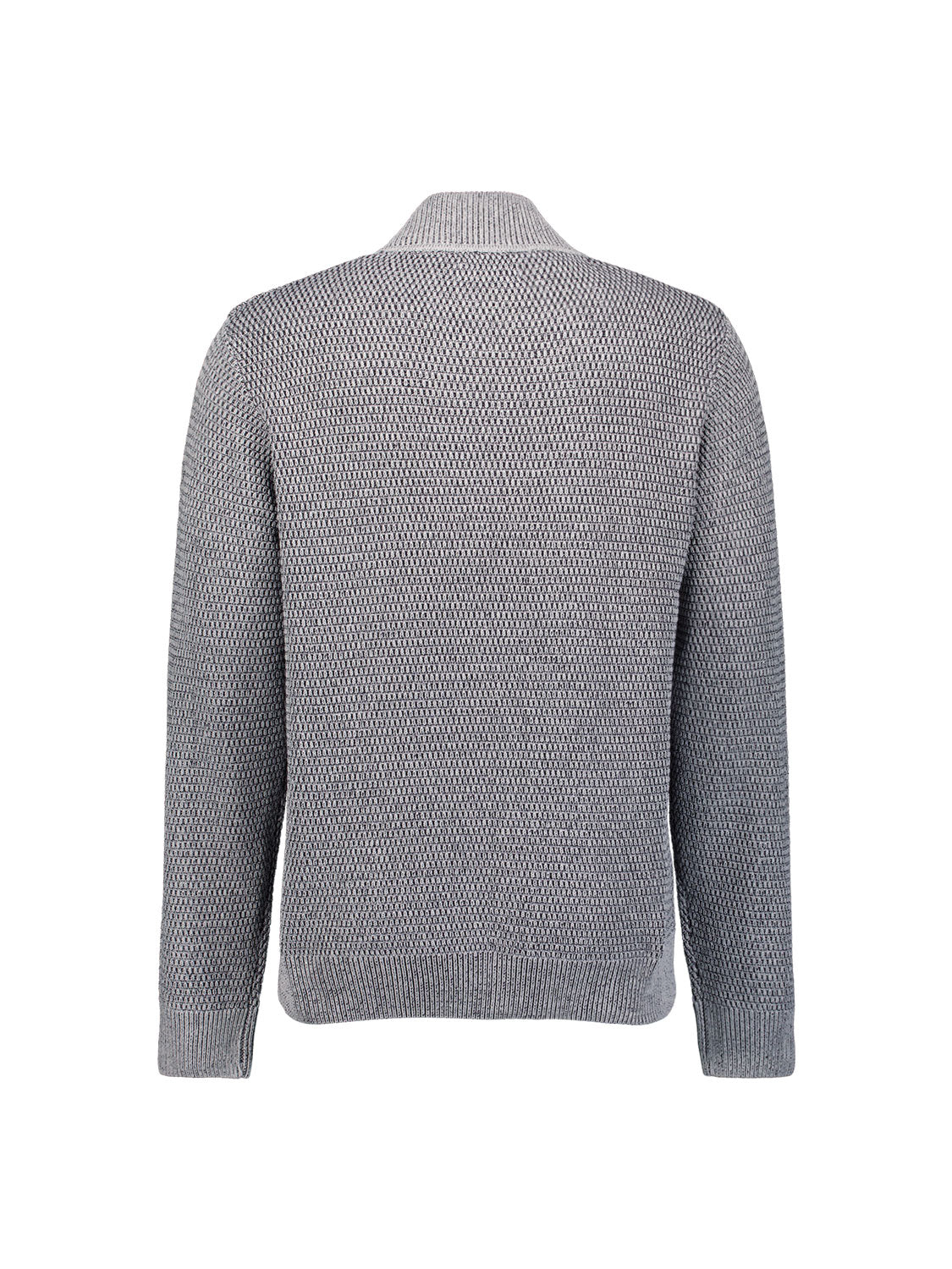 Melange half-zip jumper | Grey Melange