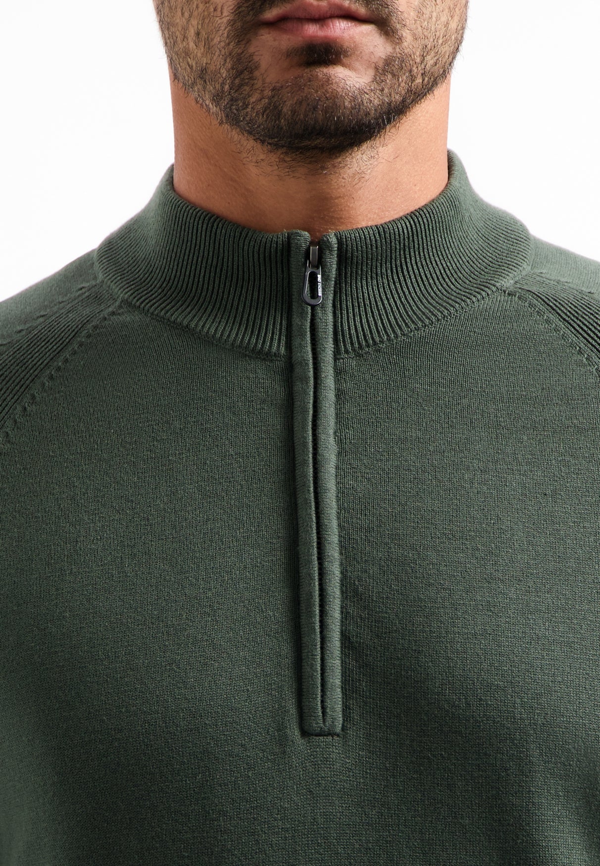 Half-zip jumper | Dark Green
