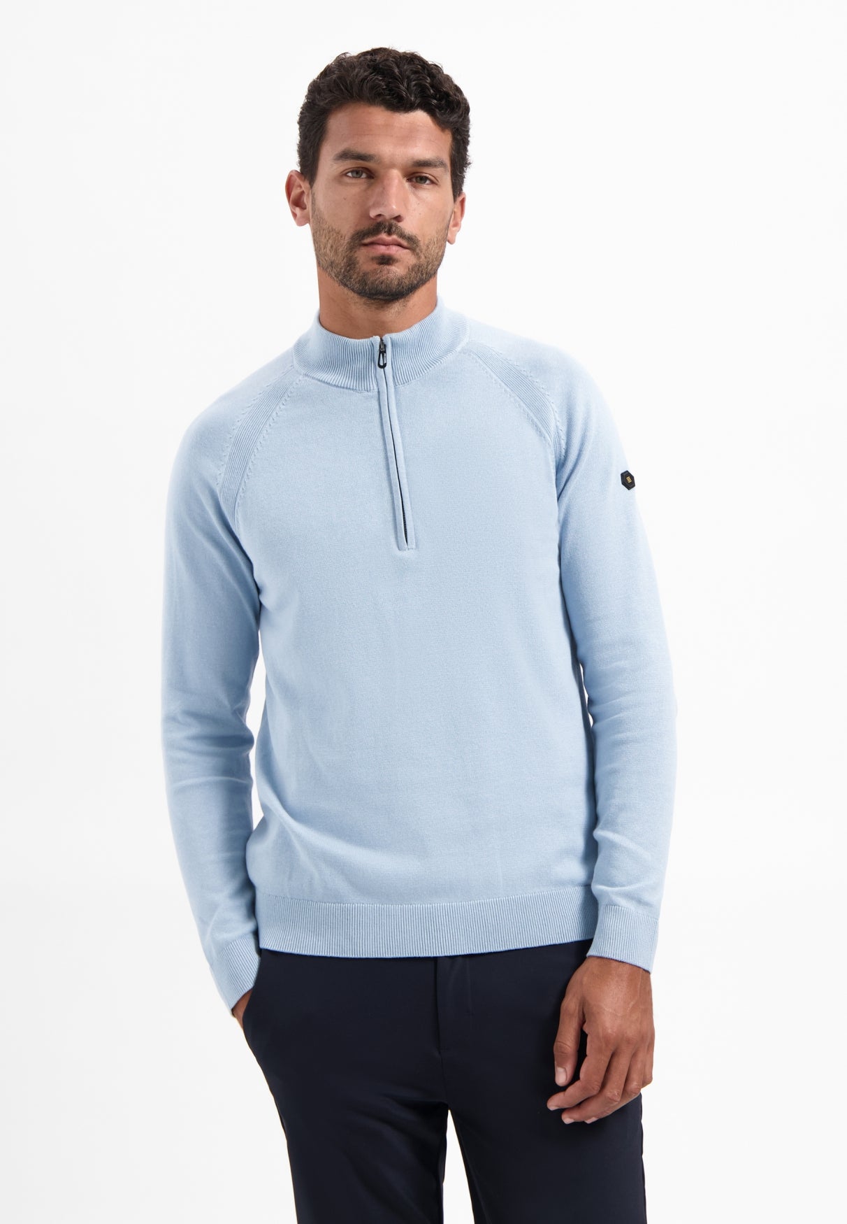 Half-zip jumper | Dusty Blue