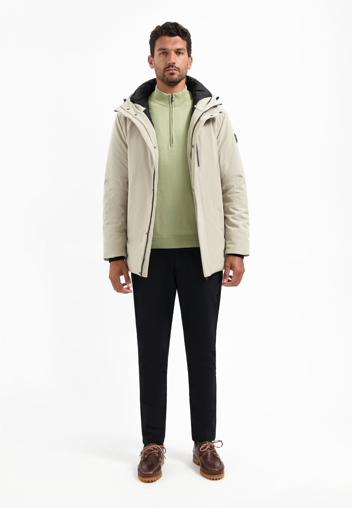 Half-zip jumper | Light Moss
