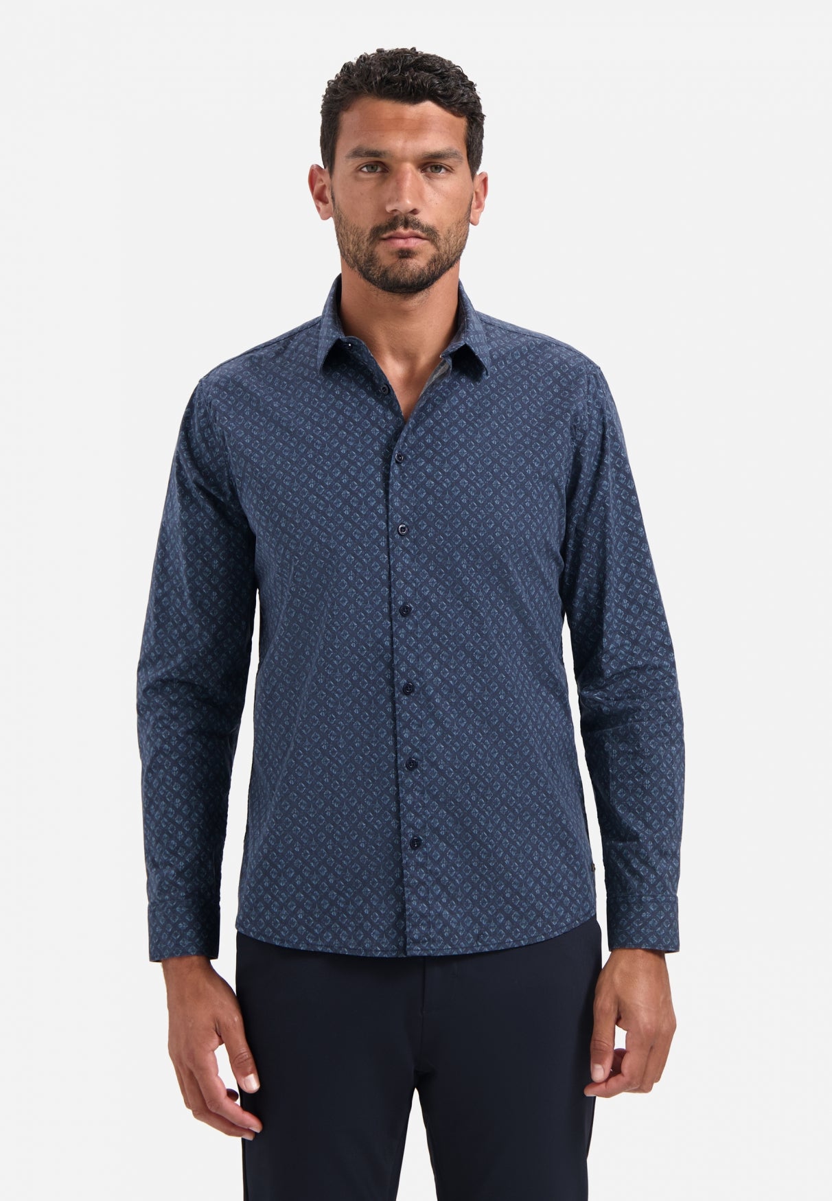 Printed stretch shirt | Night