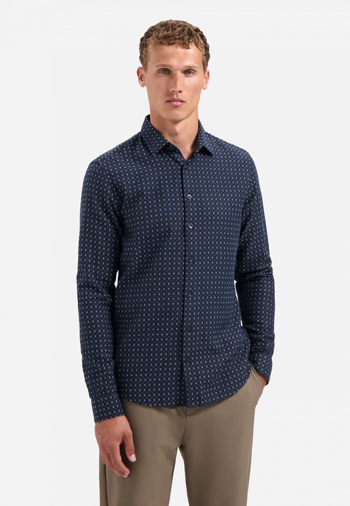 Woven jaquard shirt | Night