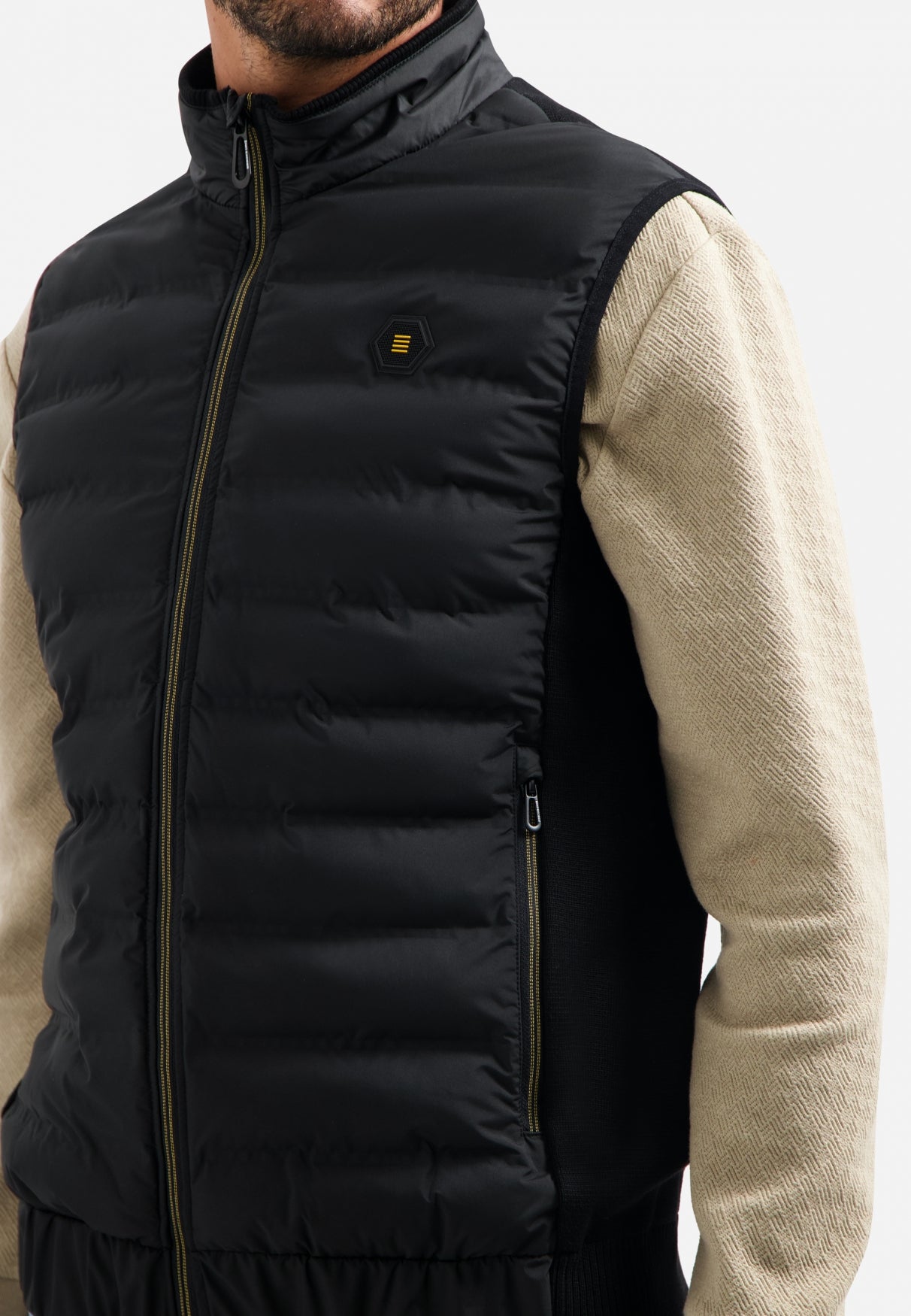 Padded bodywarmer | Black