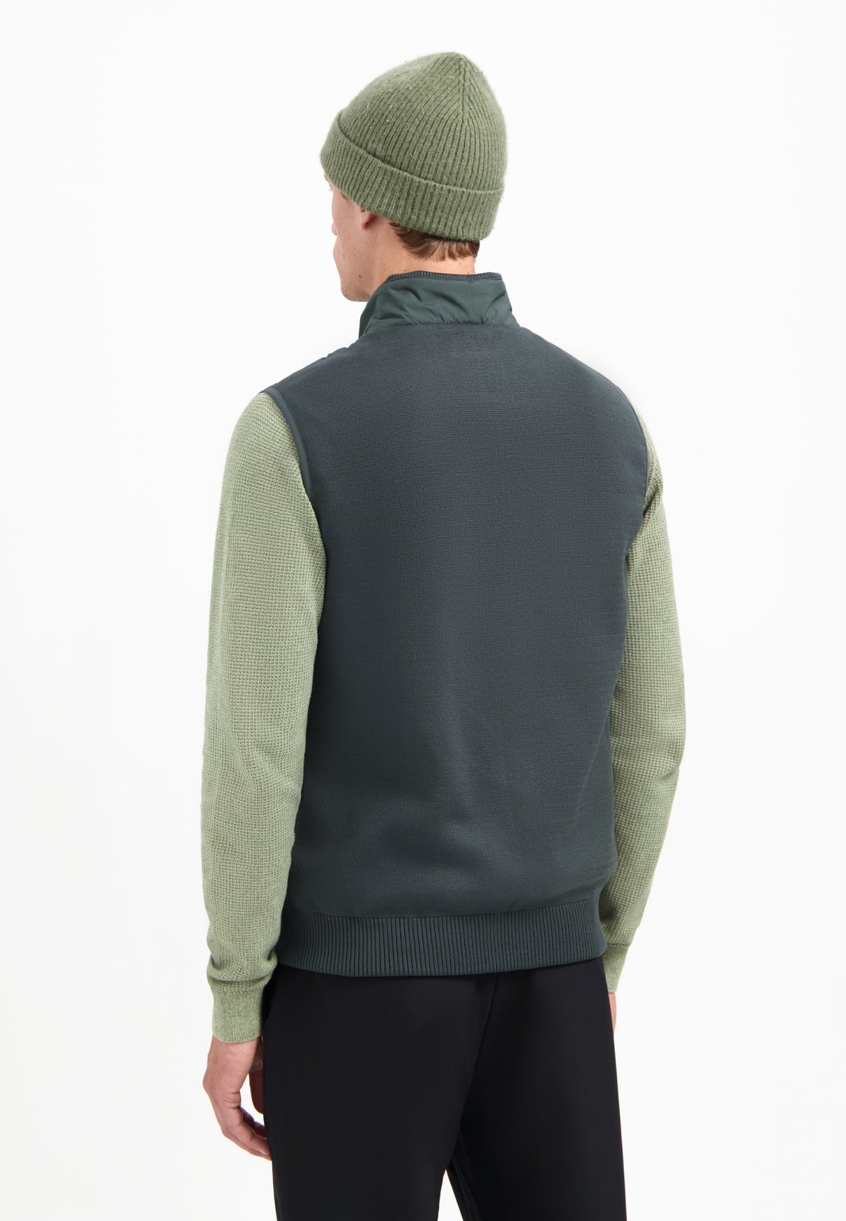 Padded bodywarmer | Dark Steel