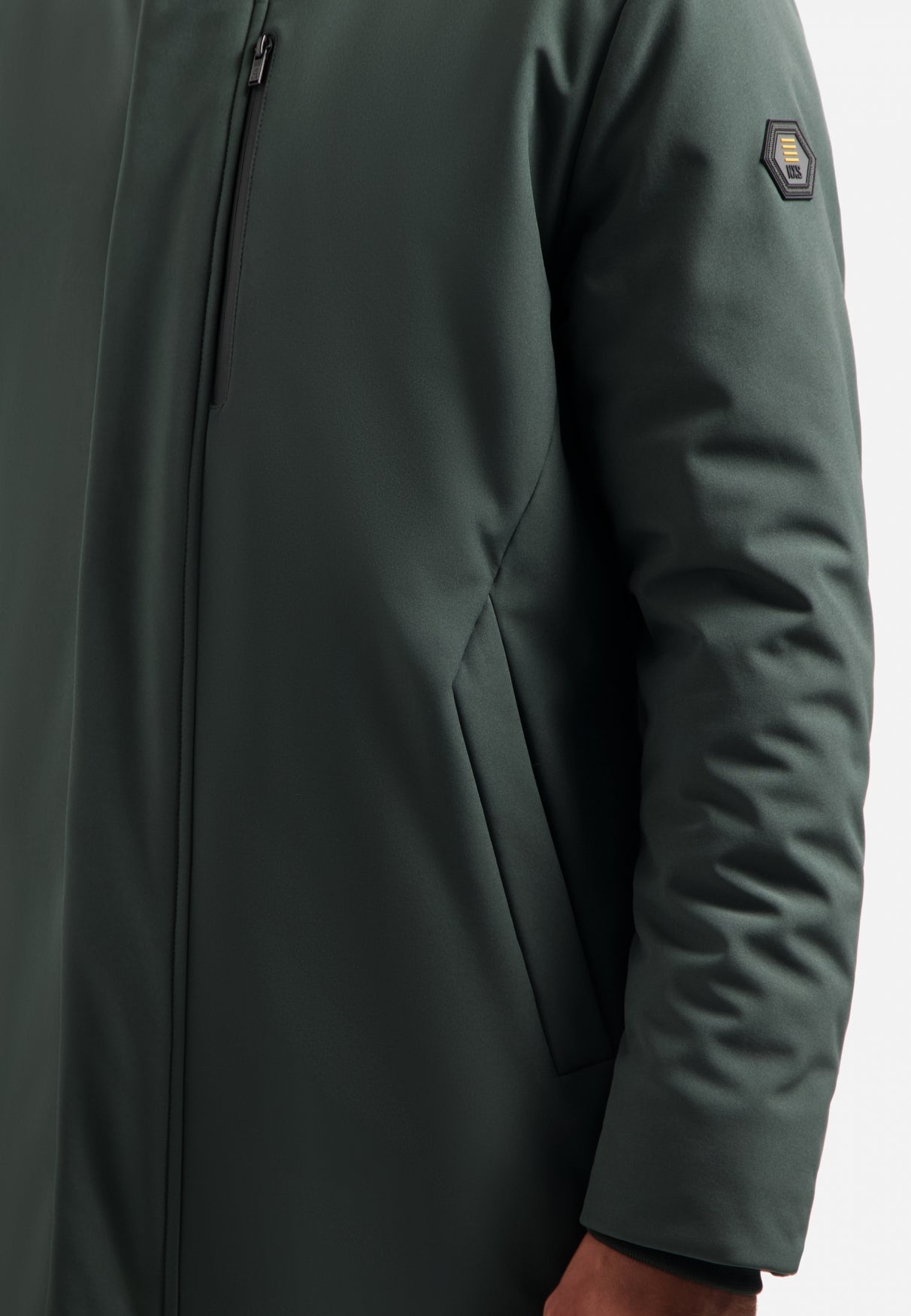 Softshell parka | Dark Steel