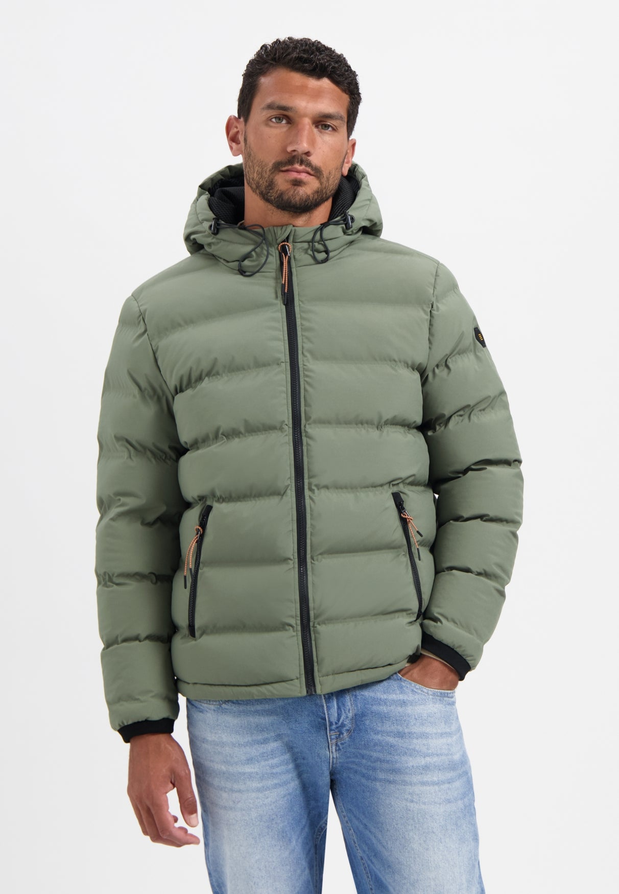 Hooded jacket | Steel