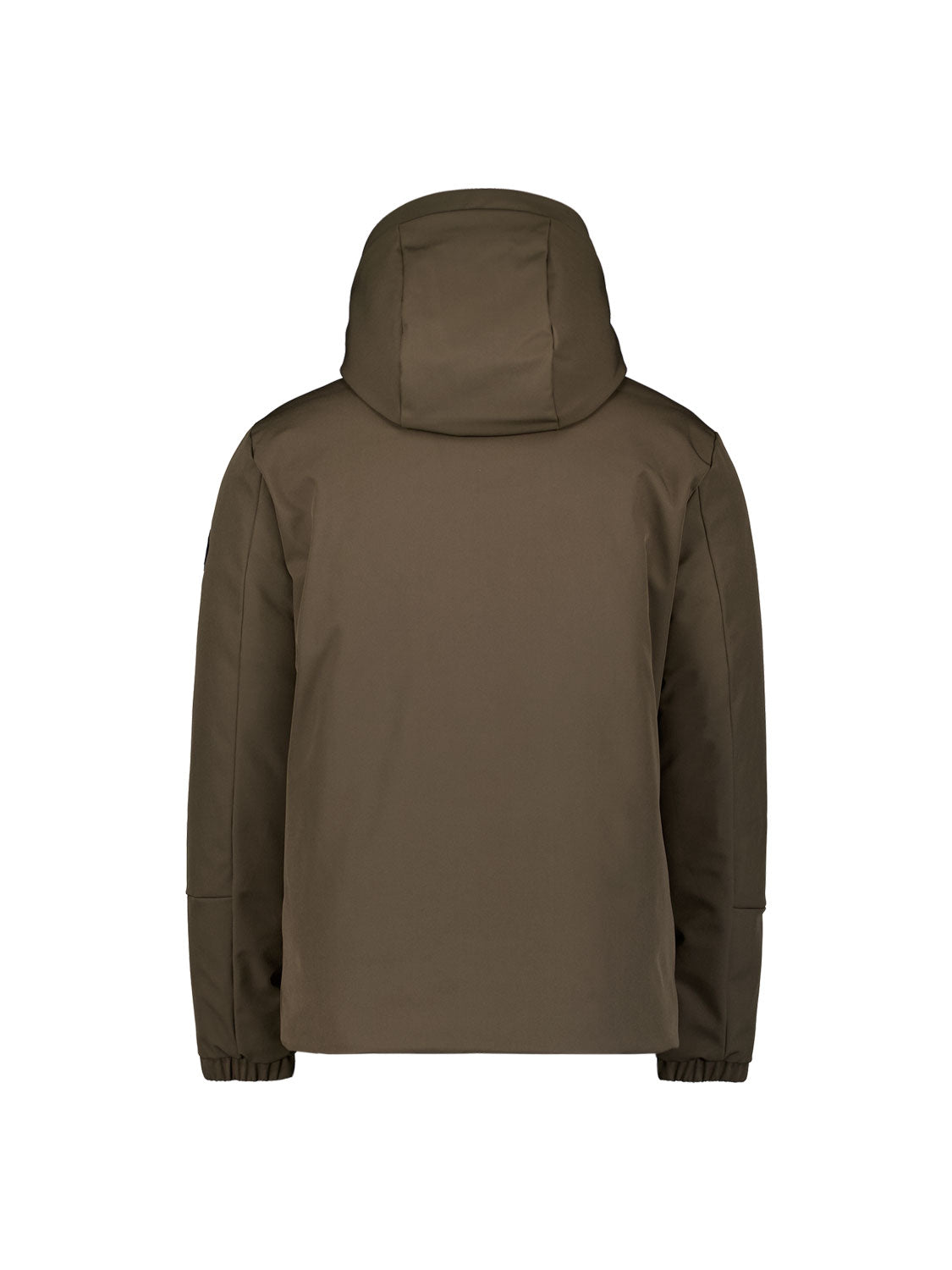 Hooded coated jacket | Dark Steel