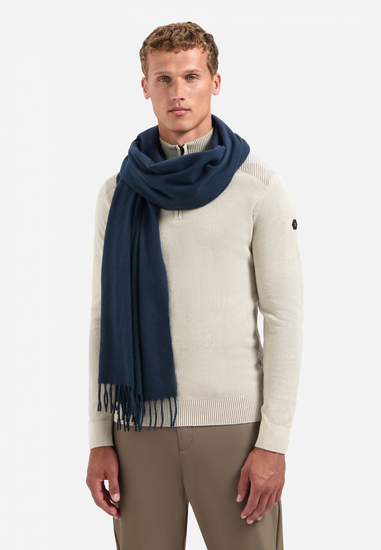 Wool look scarf | Night