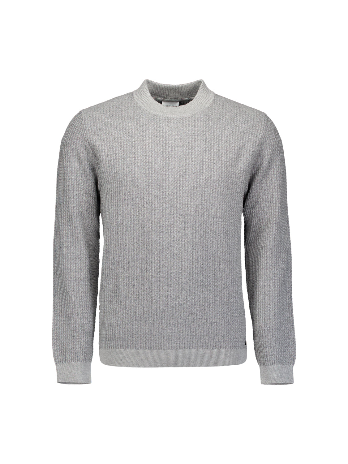 Jumper with triangle pattern | Grey Melange