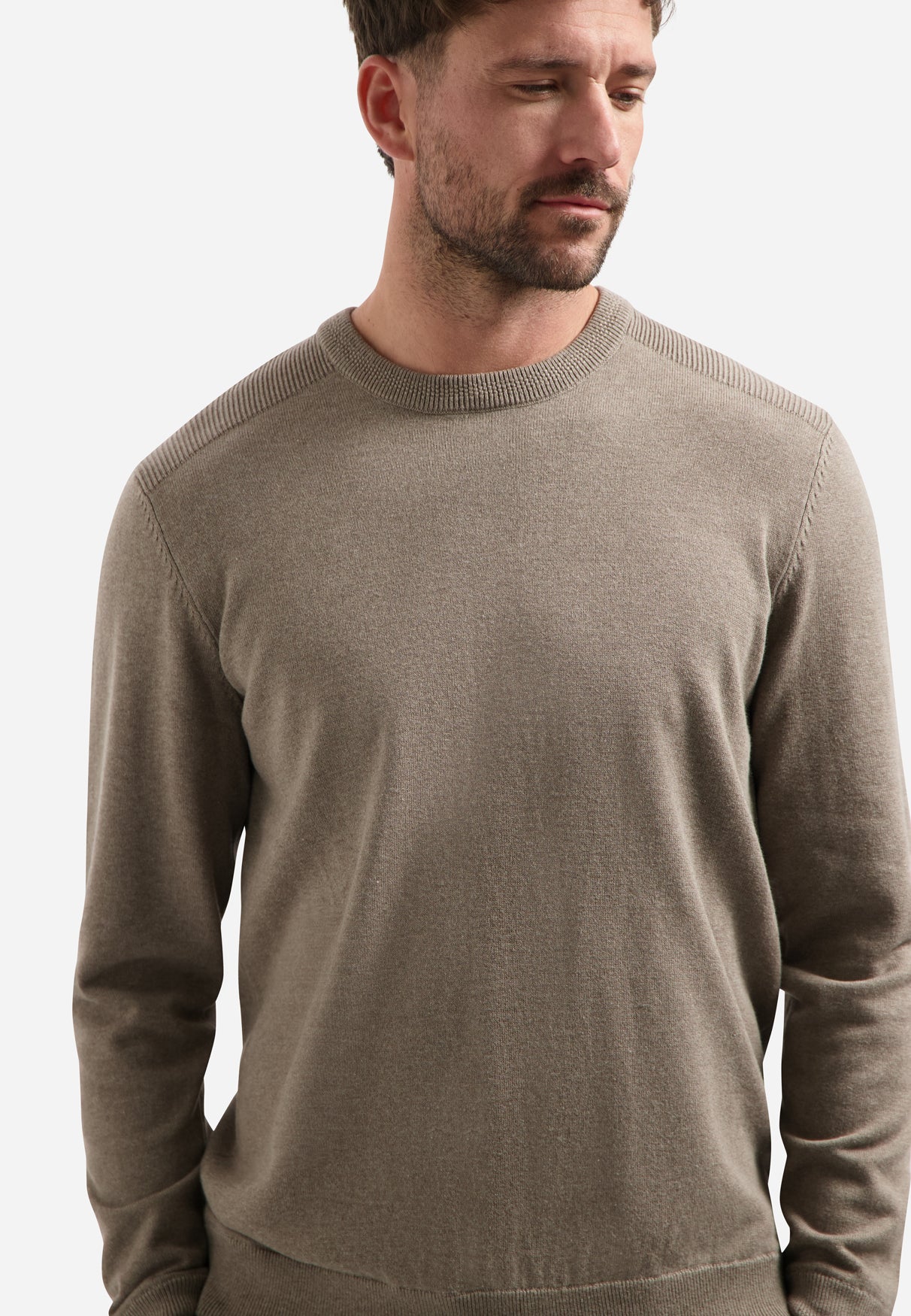 Melange jumper | Clay