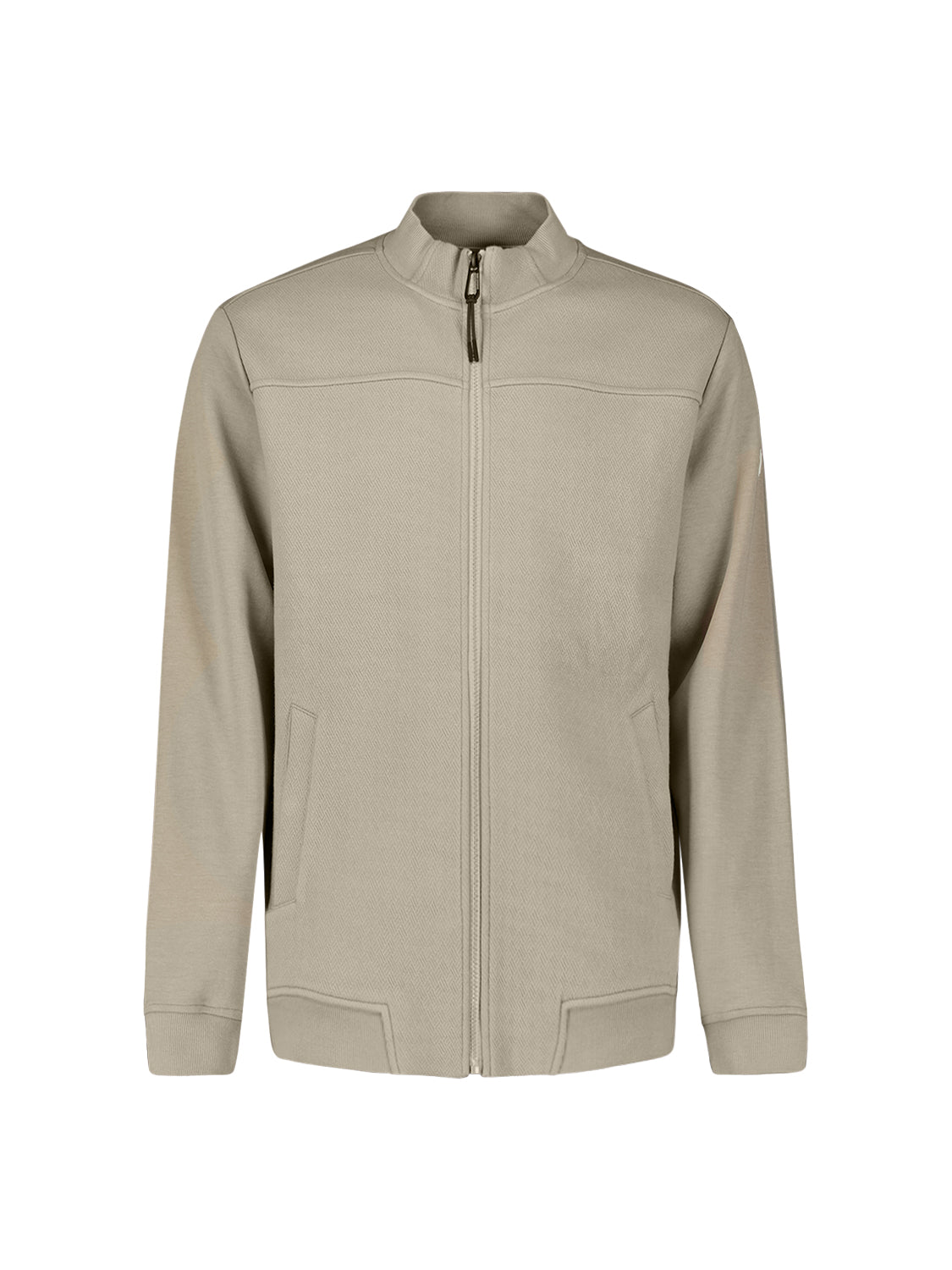 Jas met gemengde texturen | Taupe