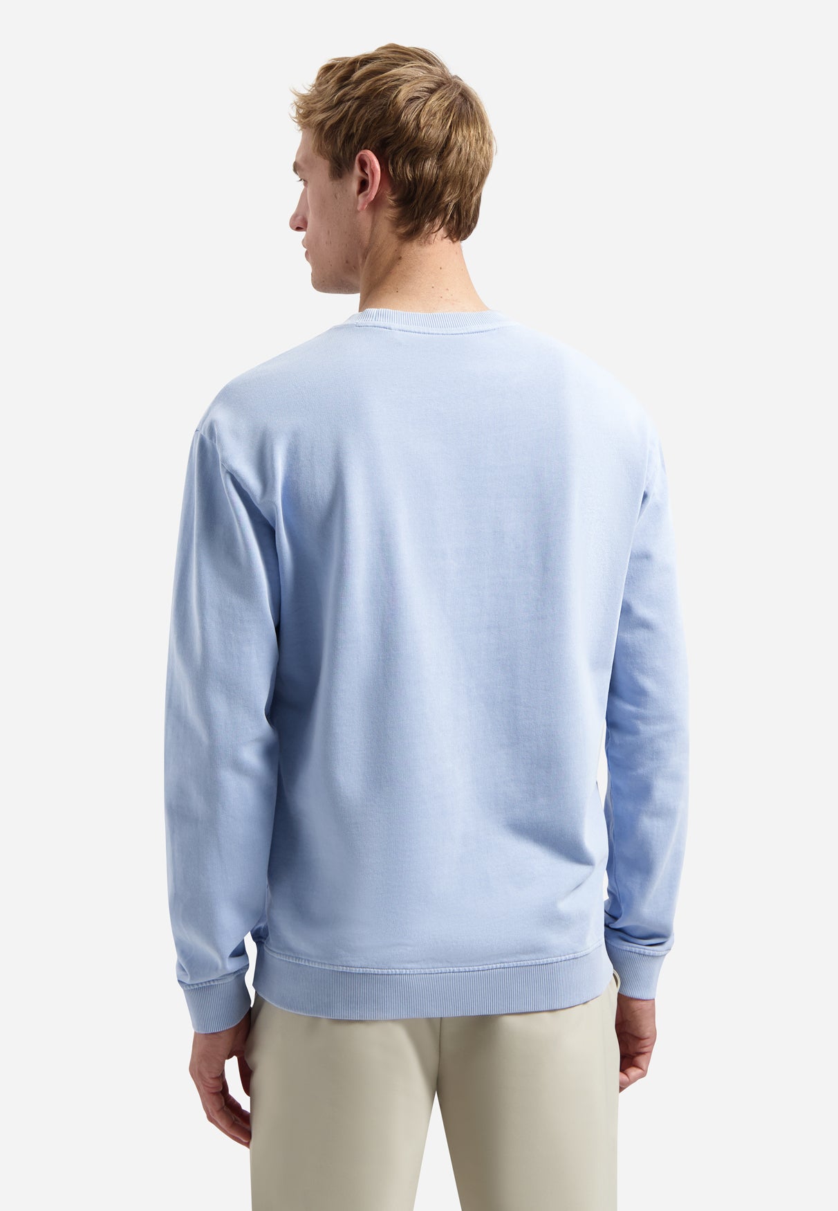 Garment-dyed sweater | Blue