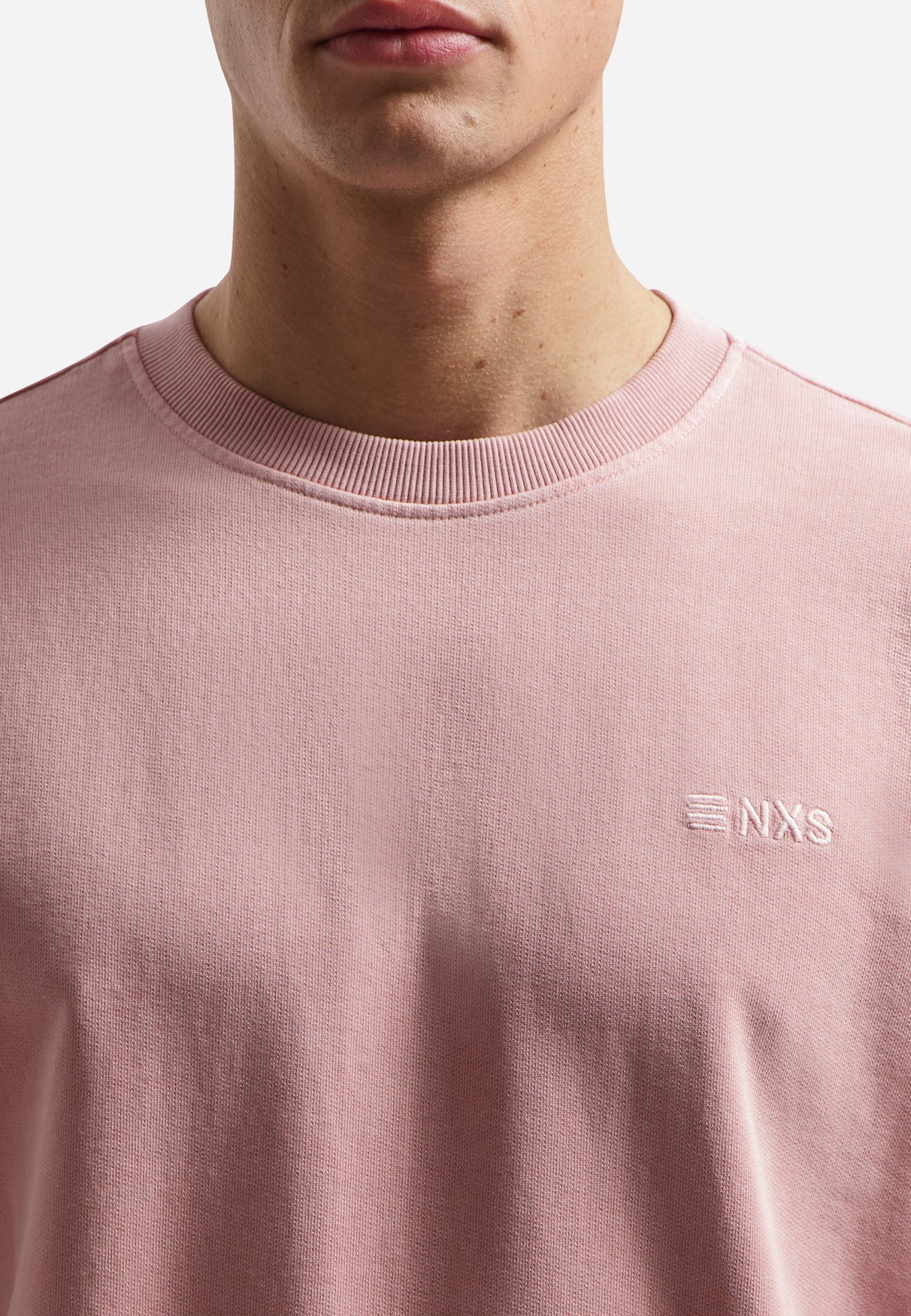 Garment-dyed sweater | Light Mauve