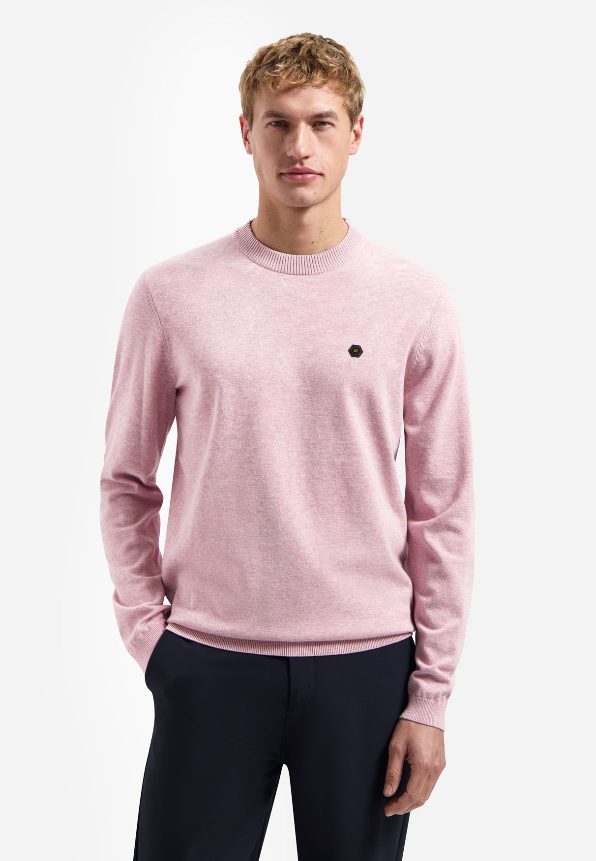 Gemêleerde sweater | Light Mauve