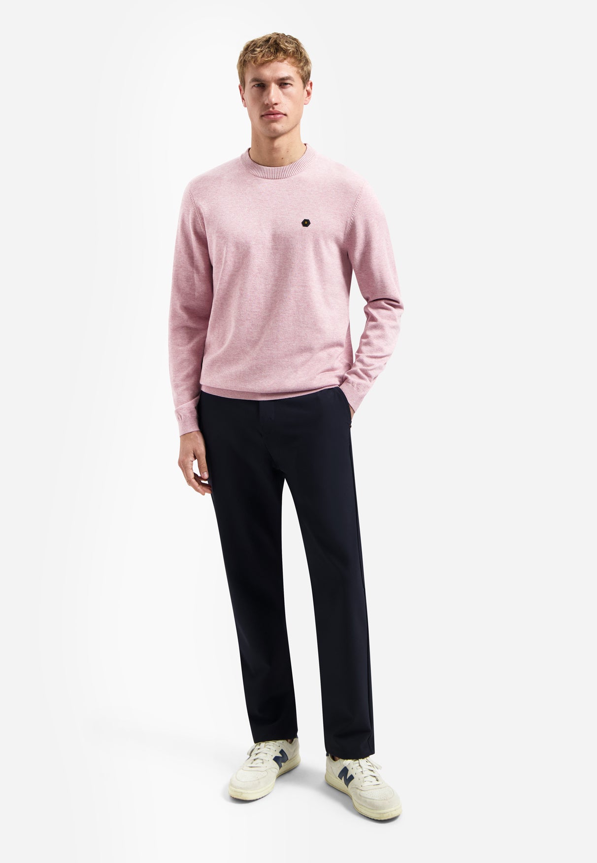 Gemêleerde sweater | Light Mauve