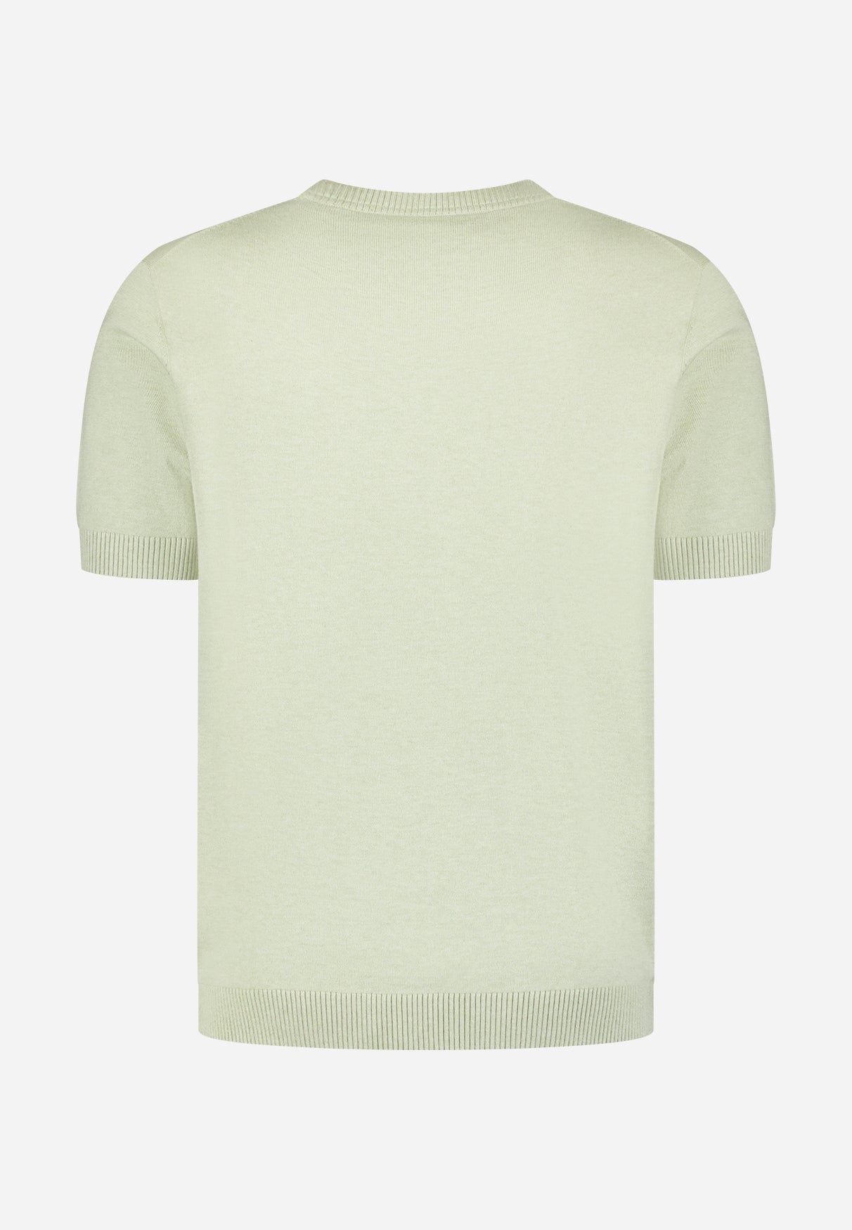 Gebreid T-shirt | Groen