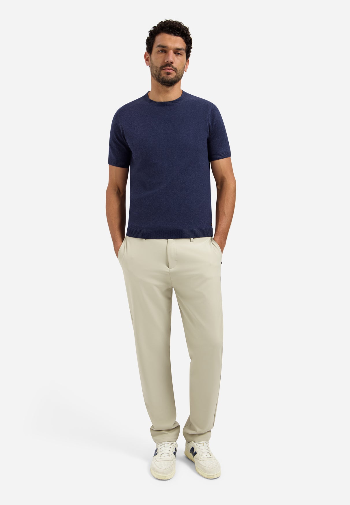 Gebreid T-shirt | Night