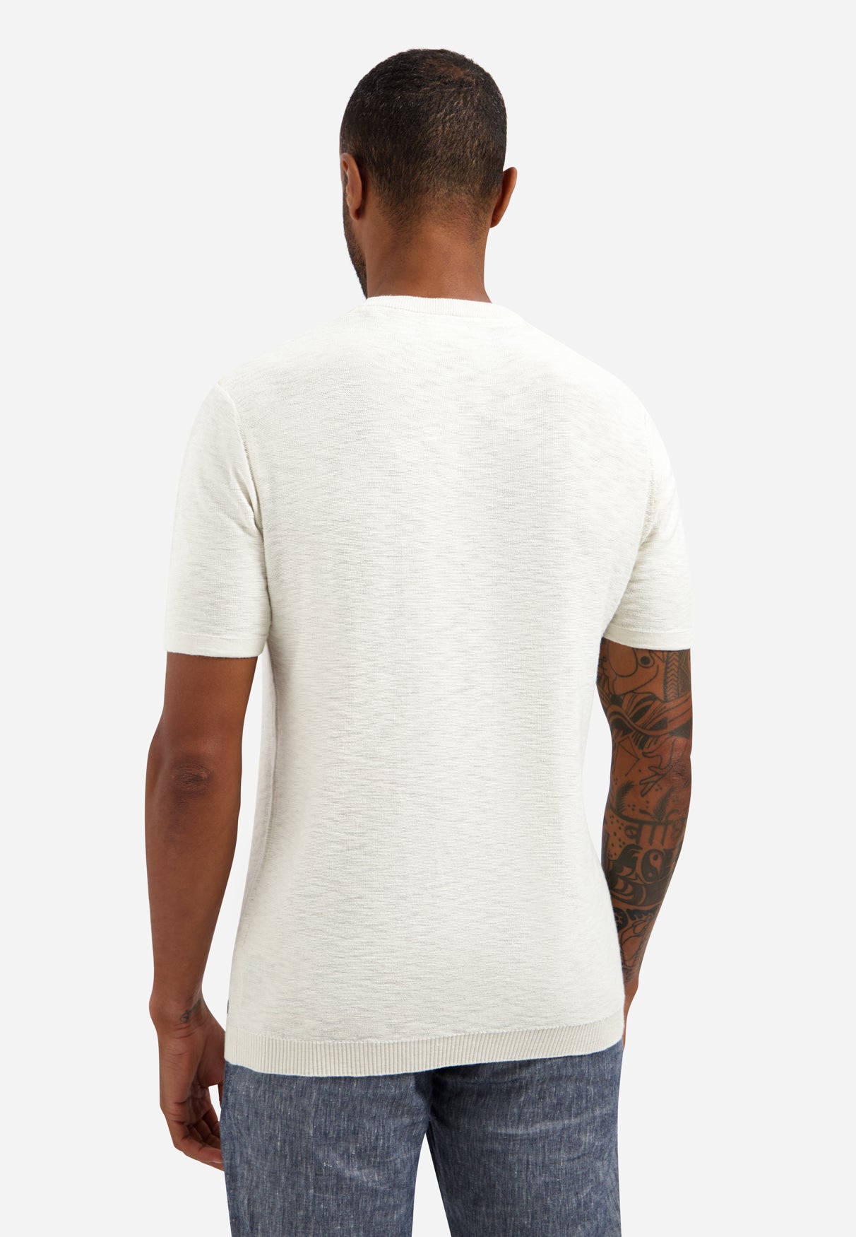 Gebreid slub T-shirt | Kit