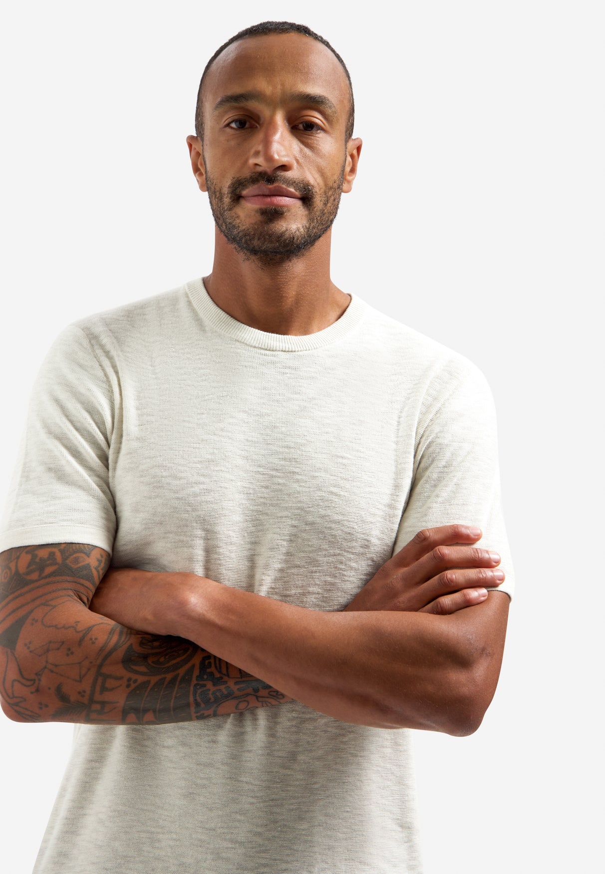 Gebreid slub T-shirt | Kit