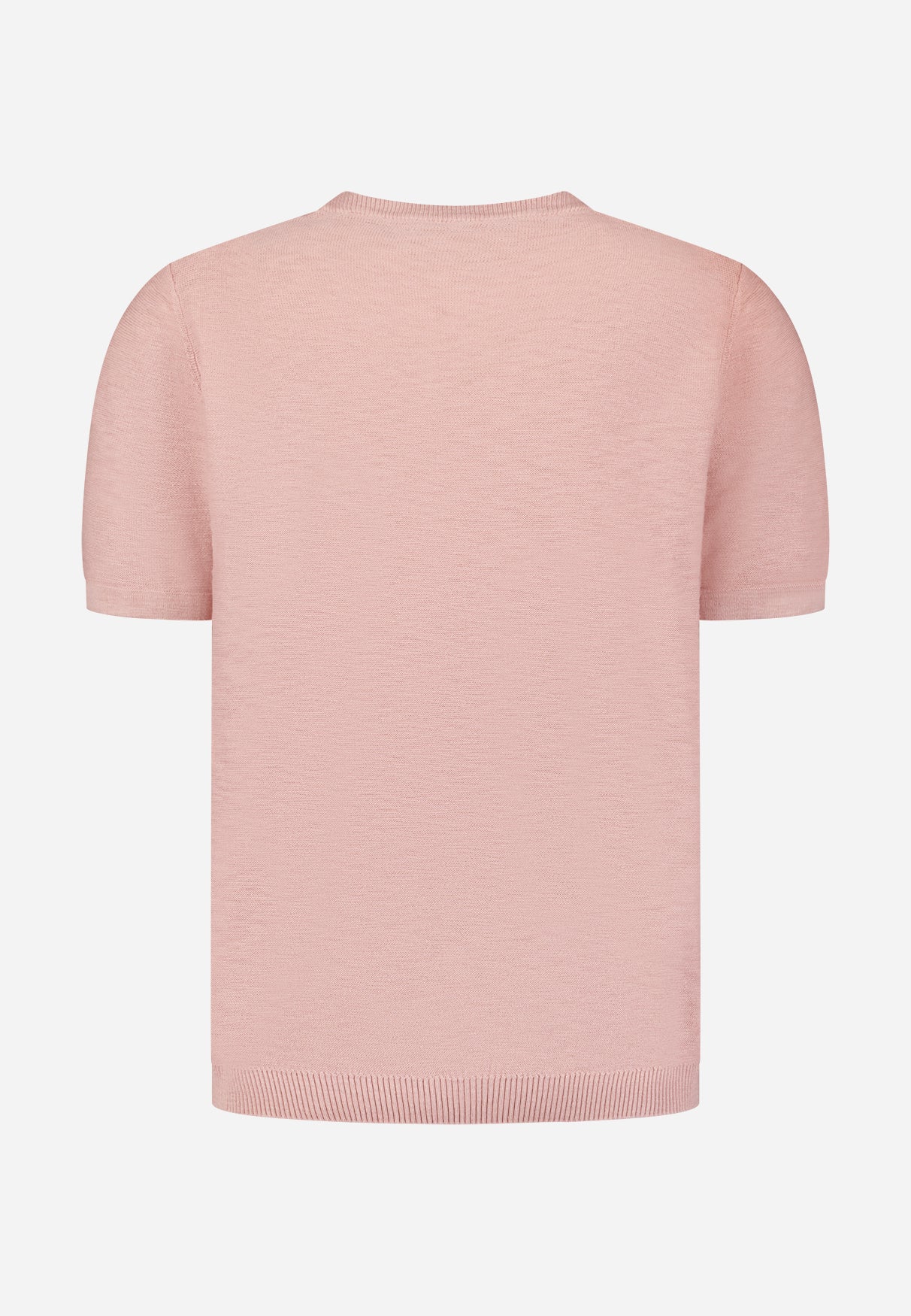 Gebreid slub T-shirt | Light Mauve