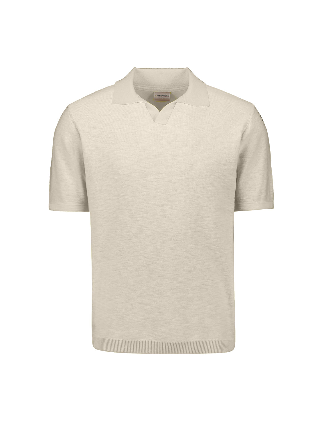 Gebreide V-hals polo | Kit