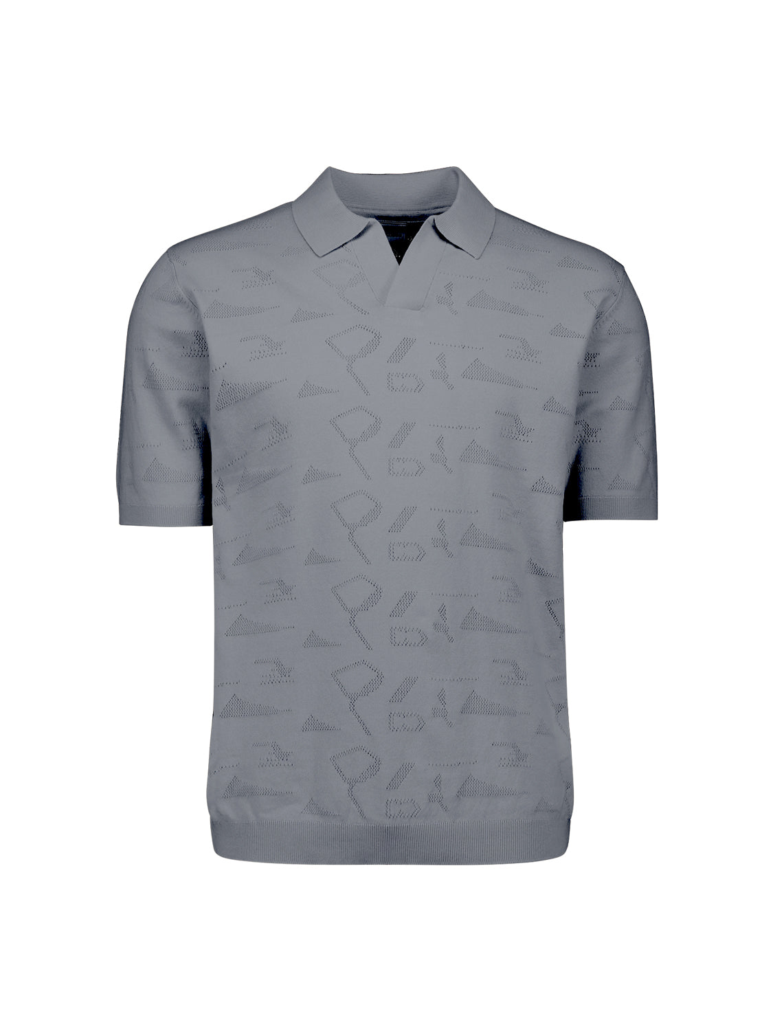 Gebreide jacquard polo | Night