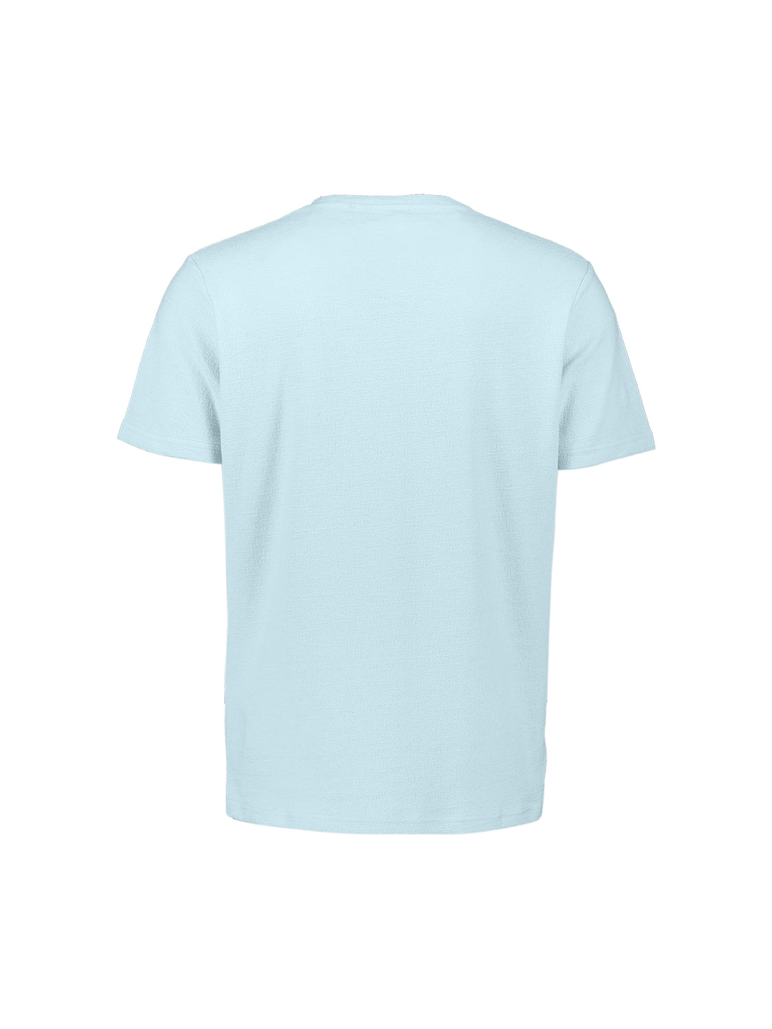 Effen T-shirt met ronde hals | Sky