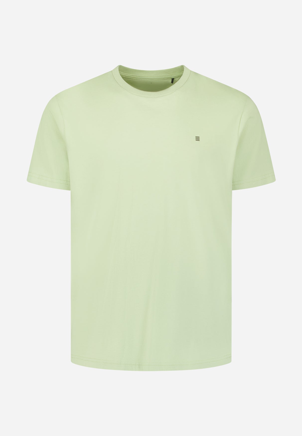 Basic T-shirt met ronde hals. | Groen