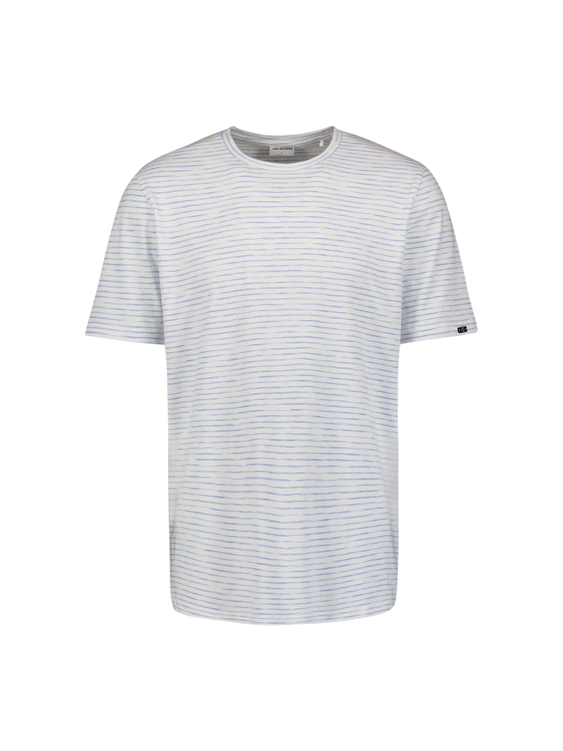 Gestreept T-shirt met ronde hals | Blue