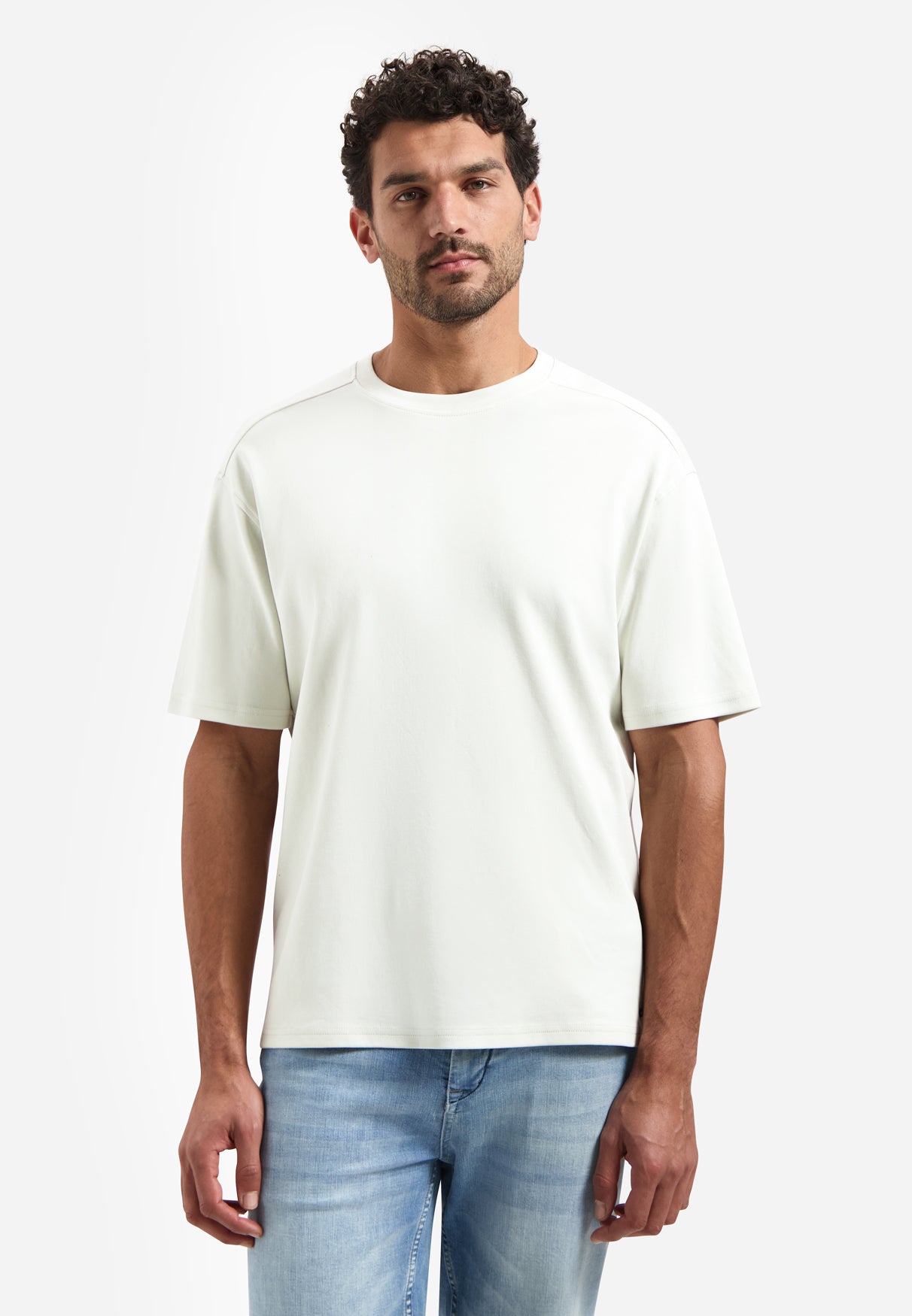 Interlock T-shirt met ronde hals. | Kit