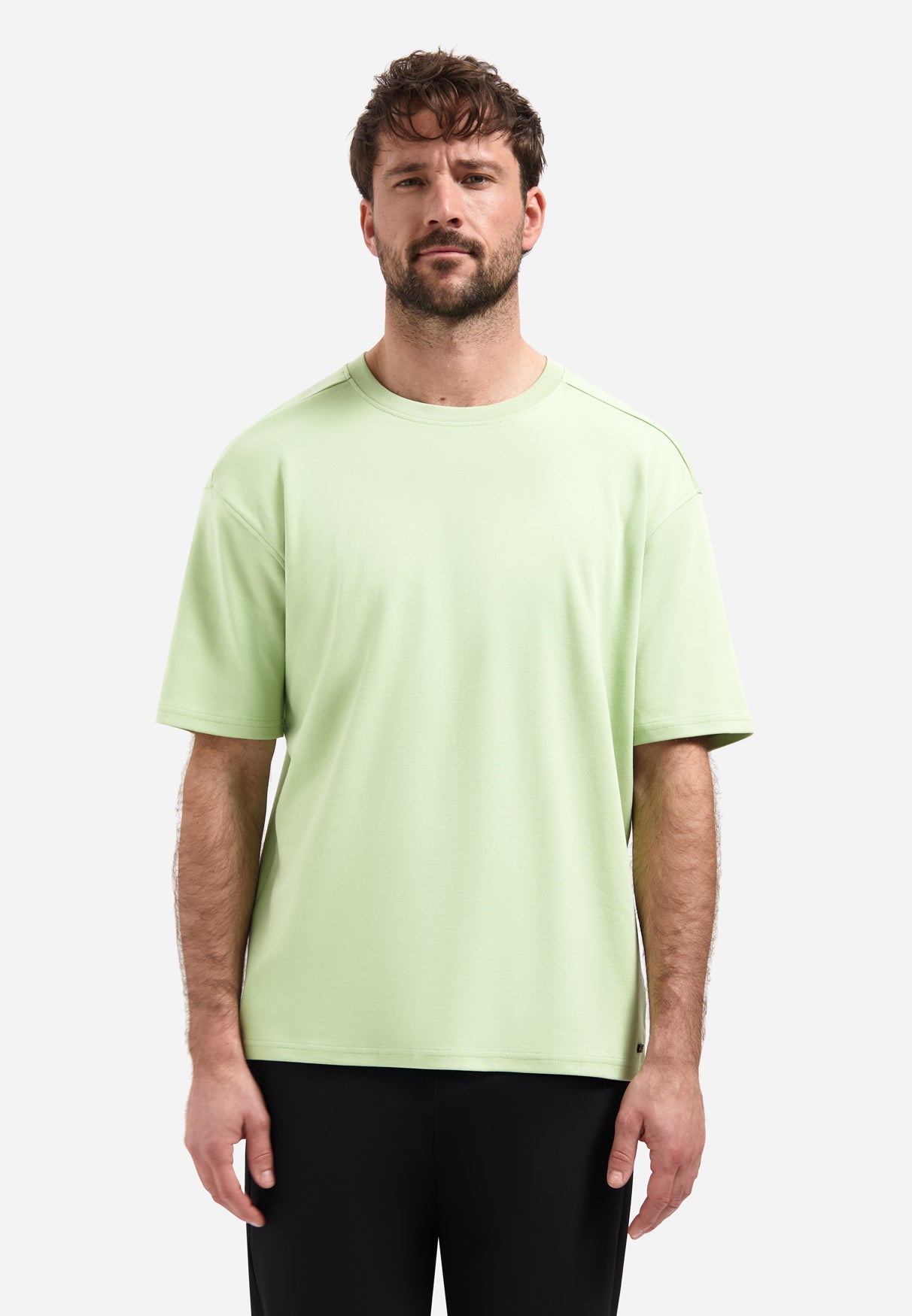 Interlock T-shirt met ronde hals | Green
