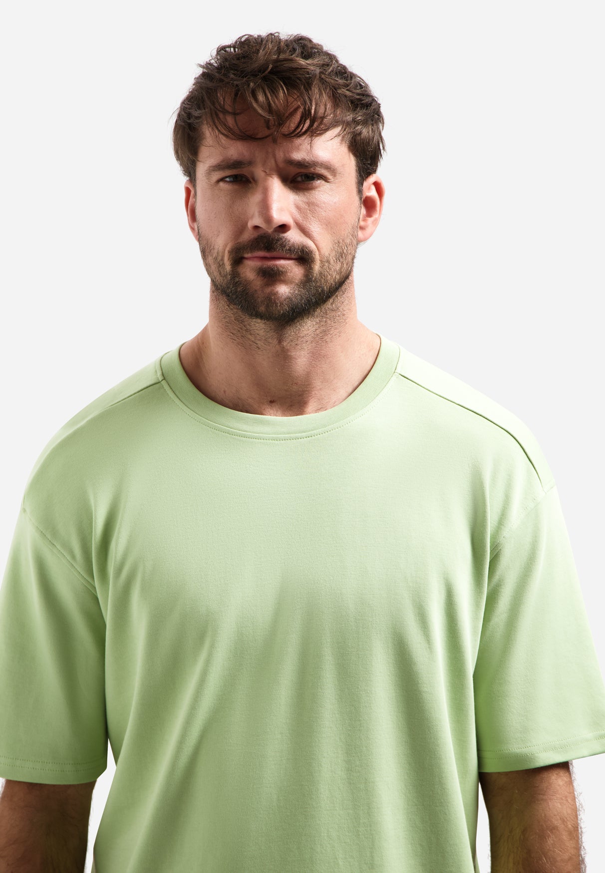 Interlock T-shirt met ronde hals | Green