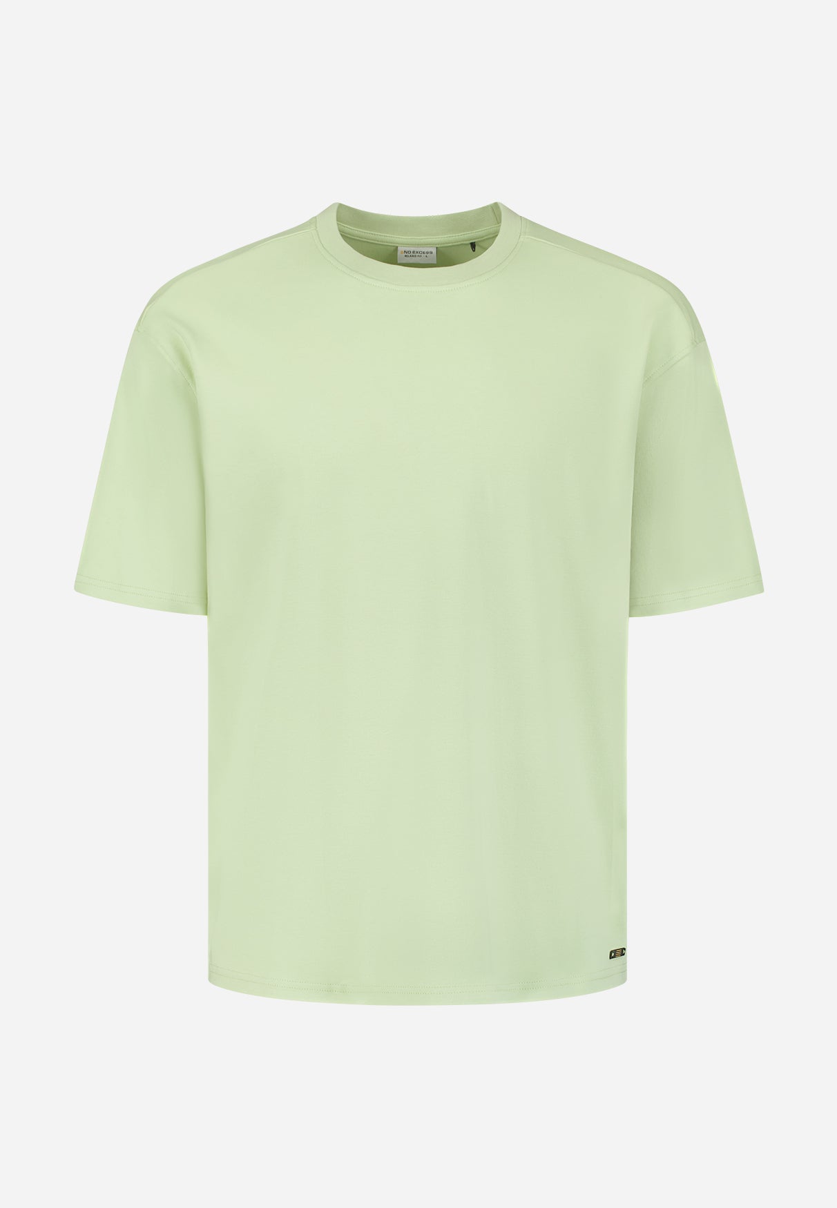Interlock T-shirt met ronde hals. | Groen