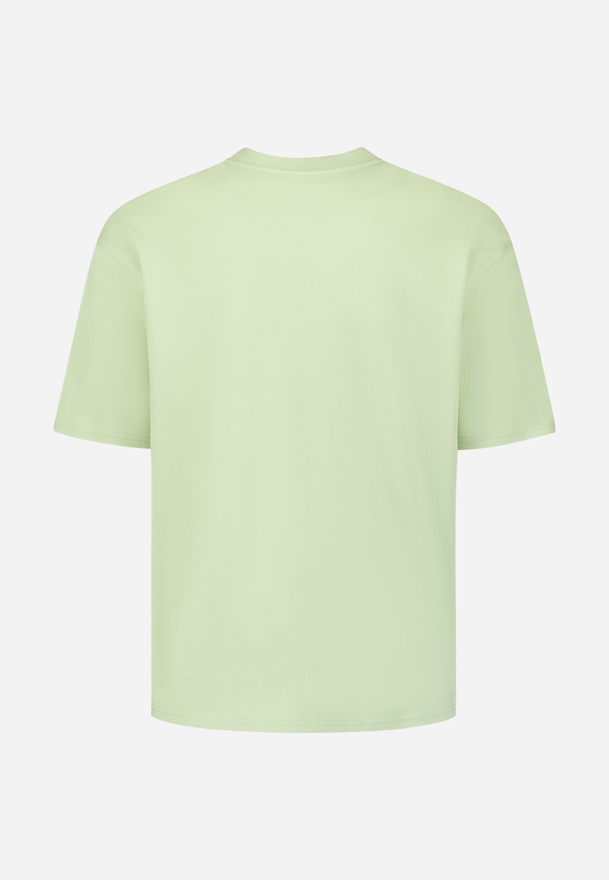 Interlock T-shirt met ronde hals. | Groen