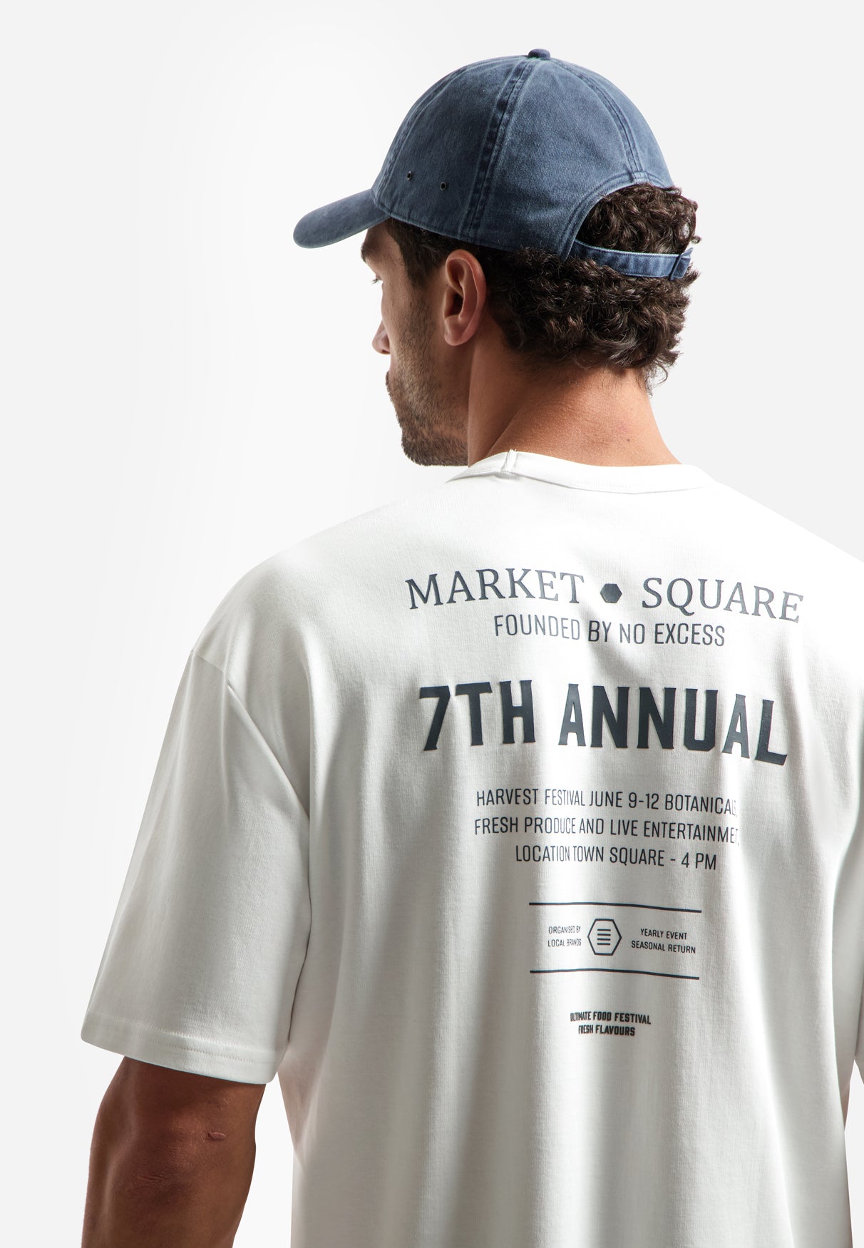 Interlock T-shirt met backprint | White