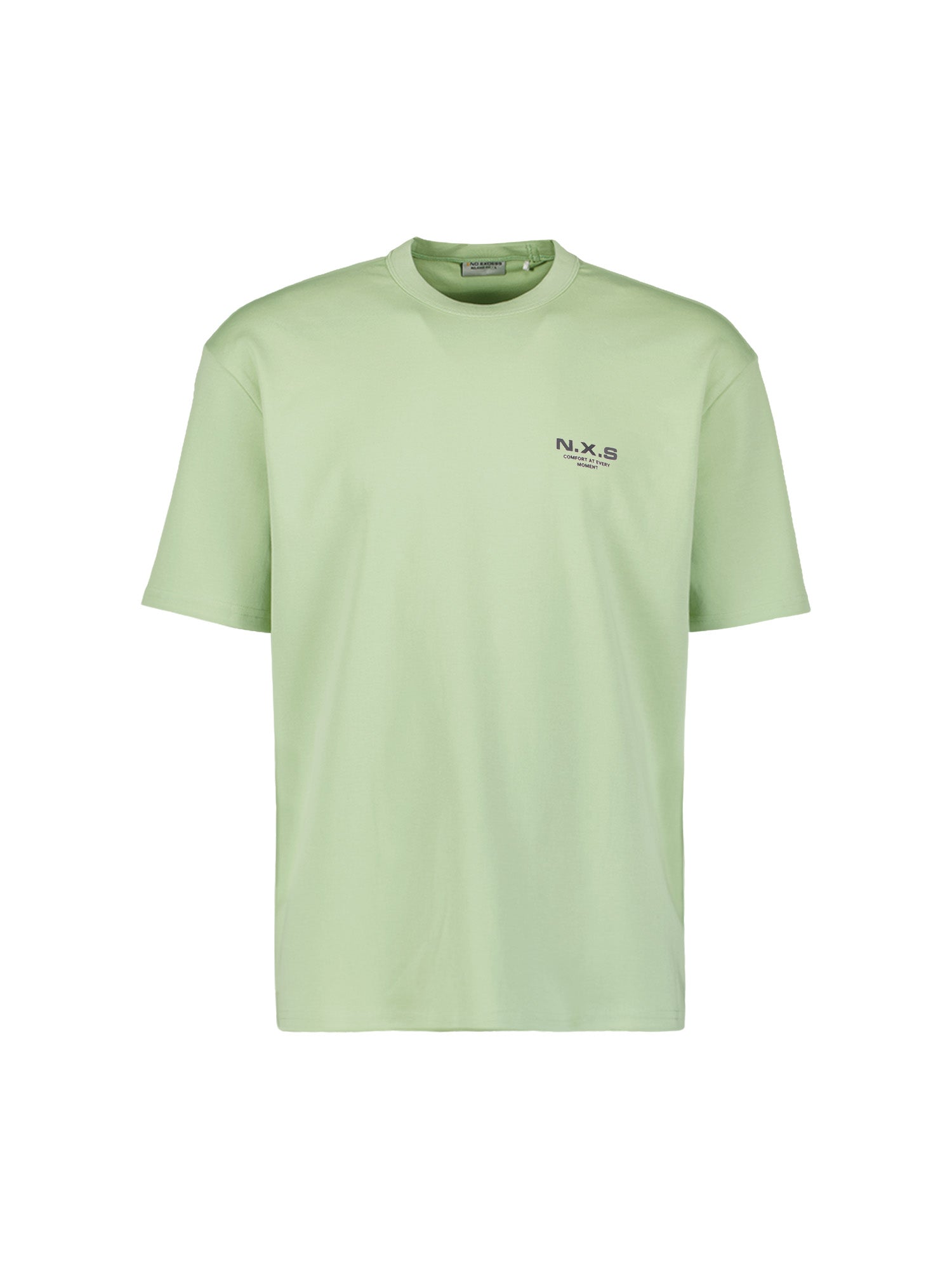 Interlock T-shirt met backprint | Green