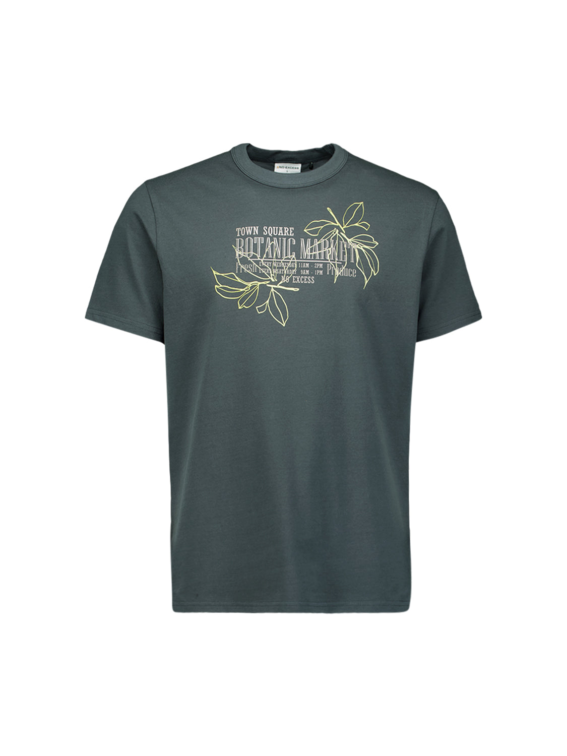 Artwork T-shirt met ronde hals | Dark Steel