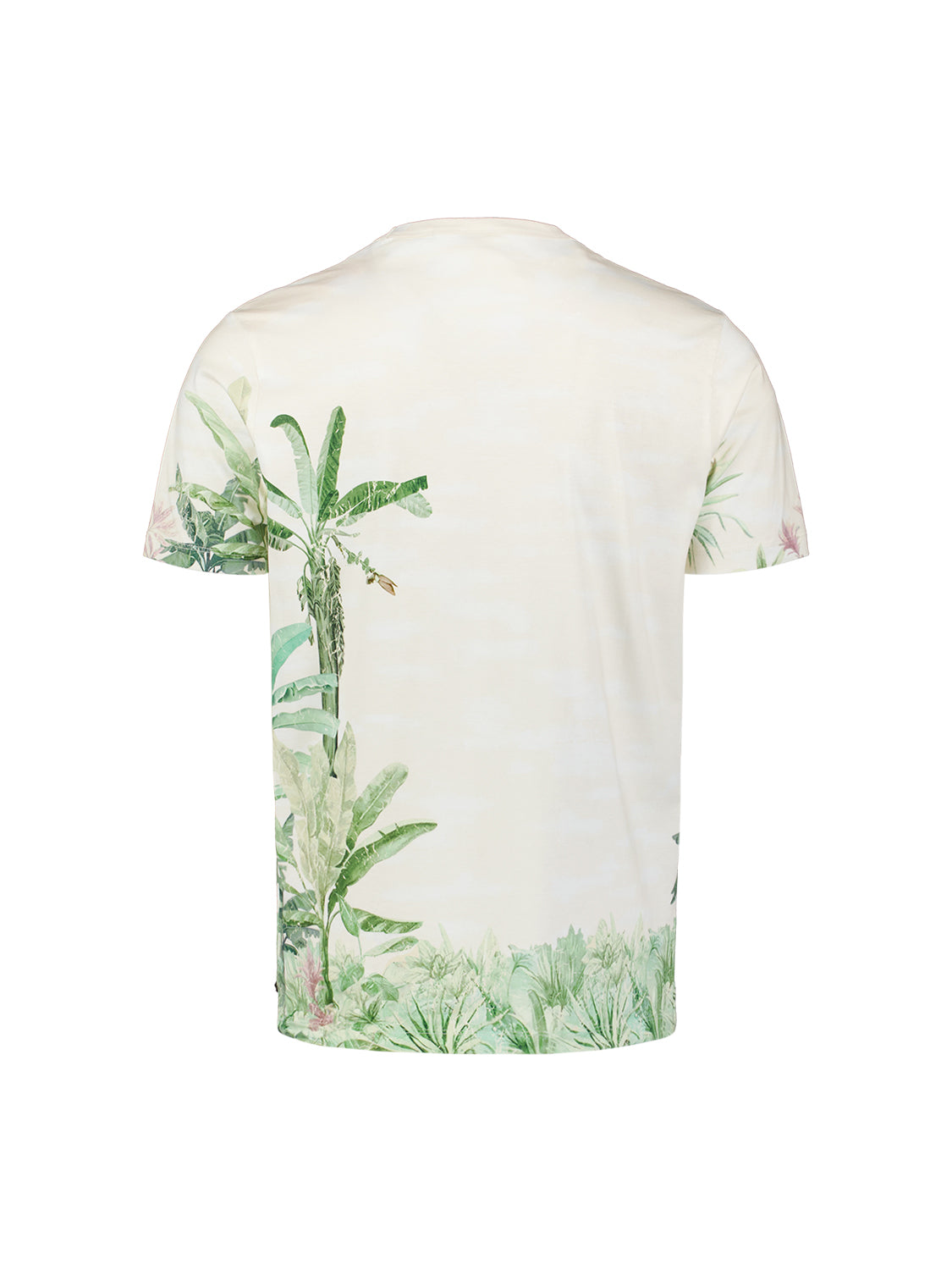 T-shirt met botanische print | Green