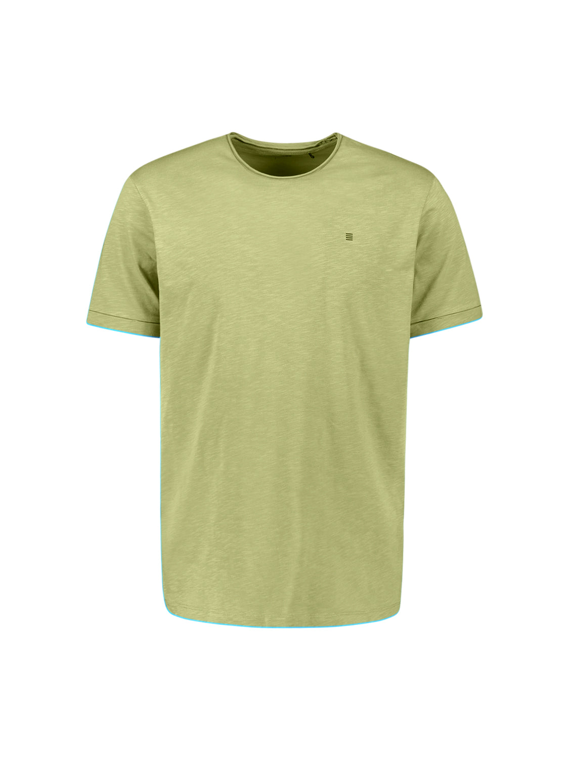 Slub T-shirt met ronde hals | Green