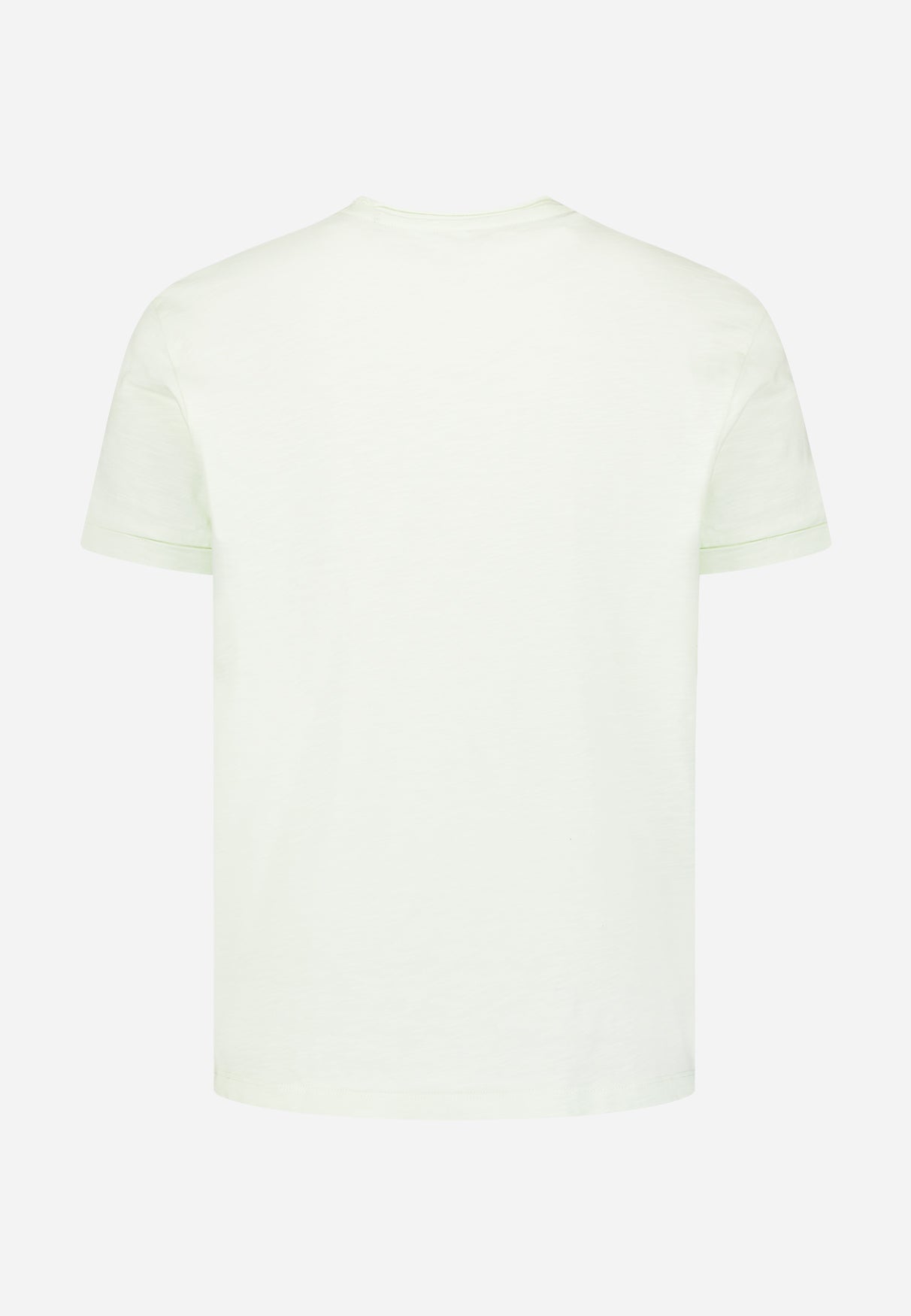 Slub T-shirt met ronde hals | Seagreen